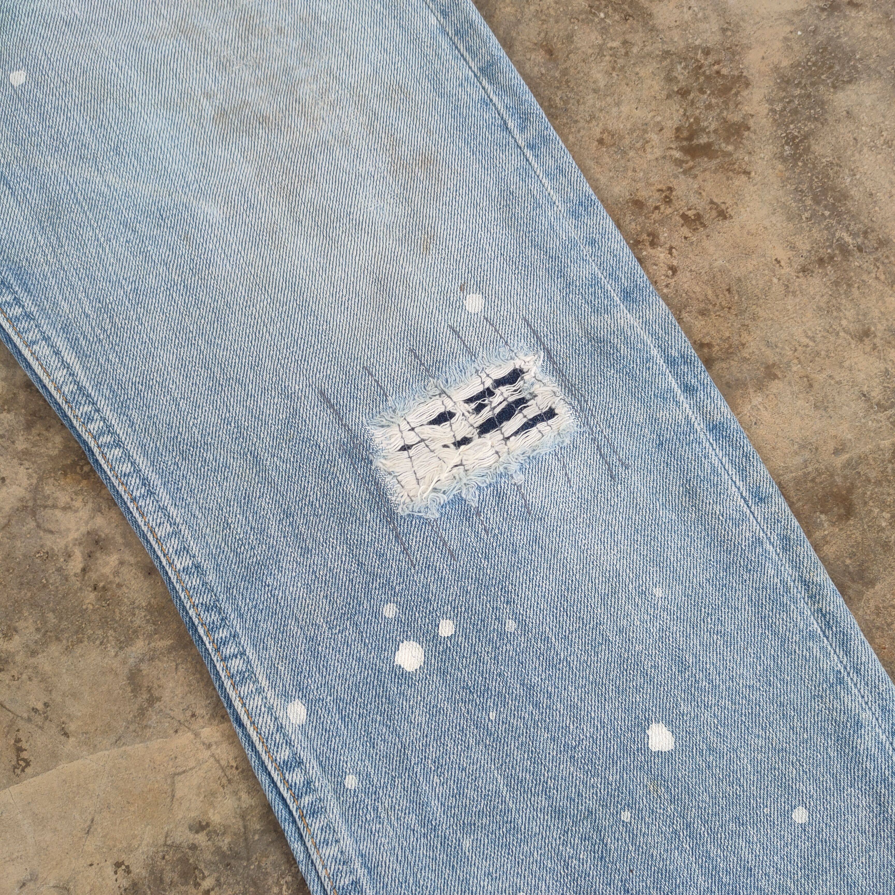 Levi's Vintage Clothing W28 VINTAGE LEVI'S 501 00' PAINT FADED JEANS DENIM PANTS Size US 28 / EU 44 - 6 Thumbnail