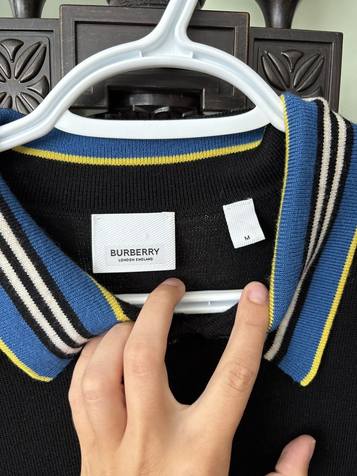 Burberry Merino Wool Stripe Burberry Button Up Size US M / EU 48-50 / 2 - 3 Thumbnail