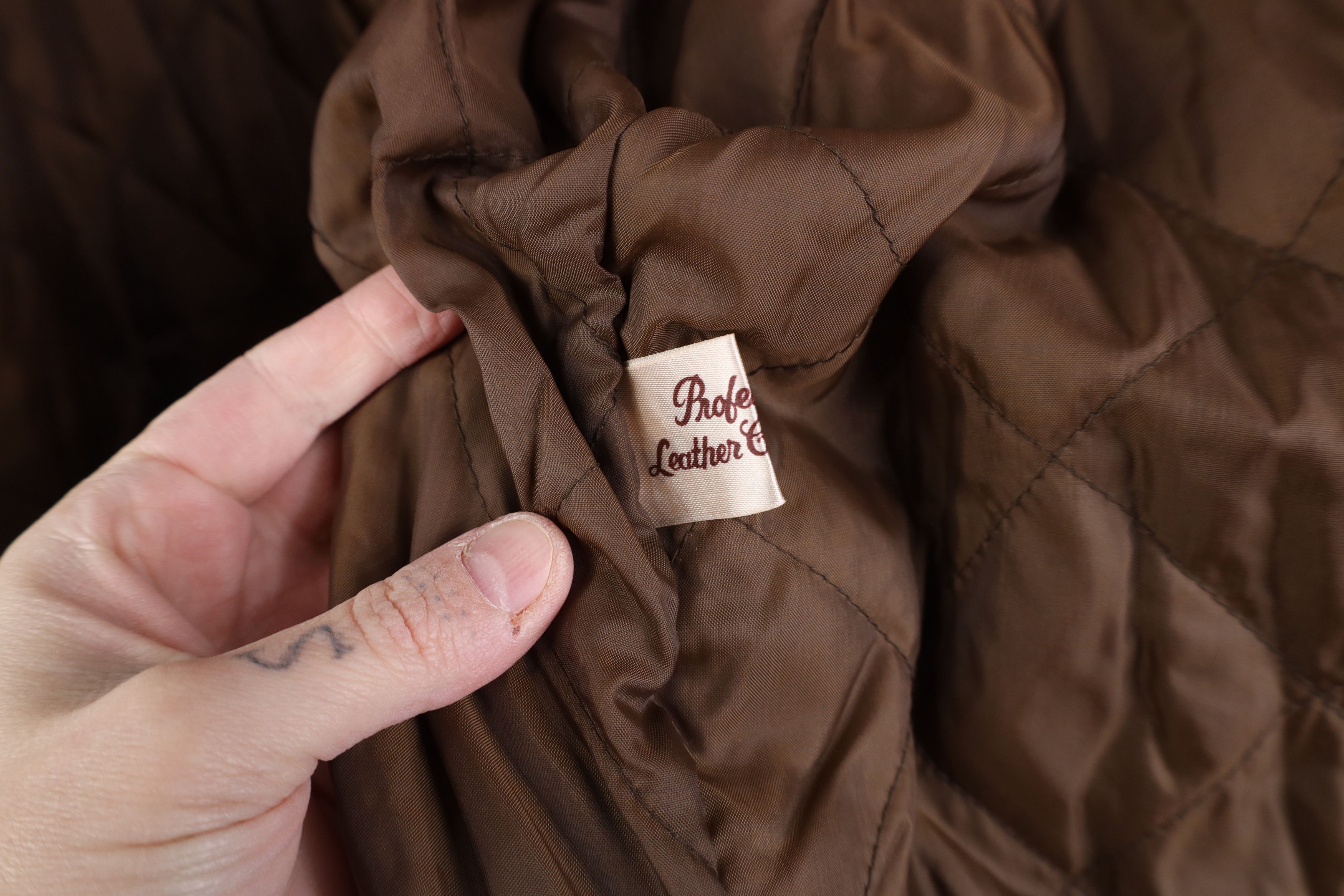 Vintage Vintage 90s Streetwear Leather Flight Bomber Jacket Brown Size US L / EU 52-54 / 3 - 12 Thumbnail