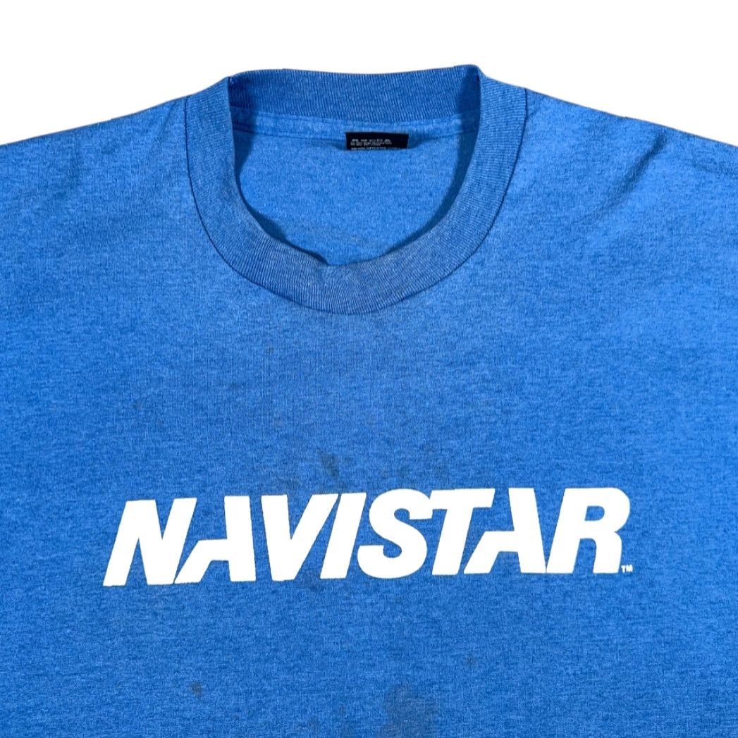 Vintage VINTAGE Navistar Shirt Screen Stars Blue 80s Truck USA Crew Neck Short Sleeve Adult LARGE T-Shirt Men XS? Size US L / EU 52-54 / 3 - 2 Thumbnail