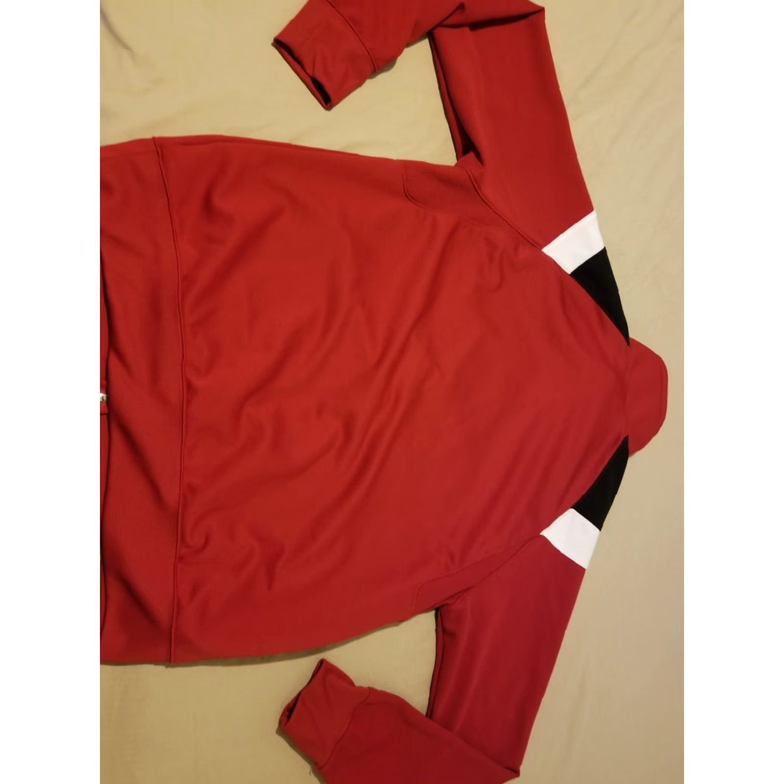 Nike VINTAGE? Nike Jacket Mens 2XL Red Athletic Track Jacket 100% Polyester Sports Activewear Mens Size US XXL / EU 58 / 5 - 6 Thumbnail