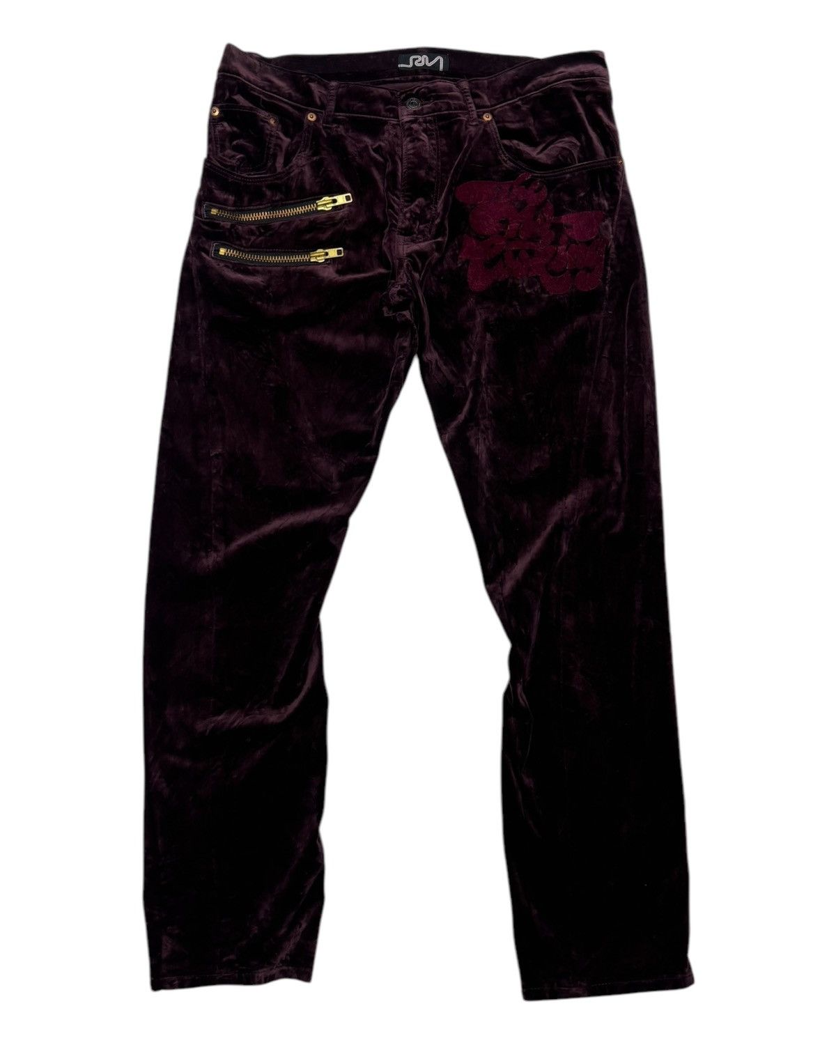 Japanese Brand × Seditionaries RARE🔥RNA INC PUNK ZIPPER VELVET PANTS Size US 33 - 7 Thumbnail