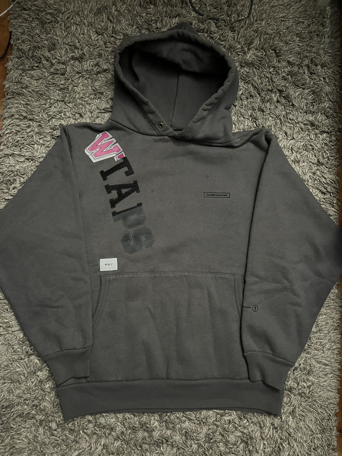Wtaps WTAPS Concrete Environment Hoodie - grey Size US M / EU 48-50 / 2 - 2 Thumbnail