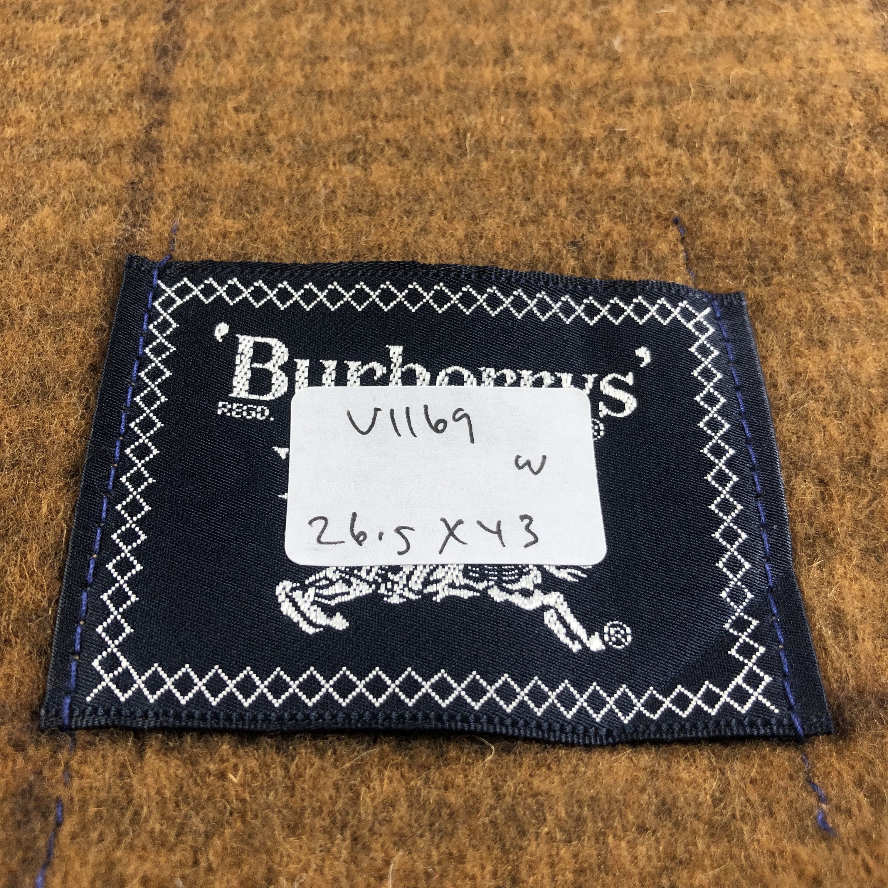 Burberry Burberrys Prorsum Oversized Wool Scarf Muffler Wrap V1169 Size ONE SIZE - 15 Thumbnail