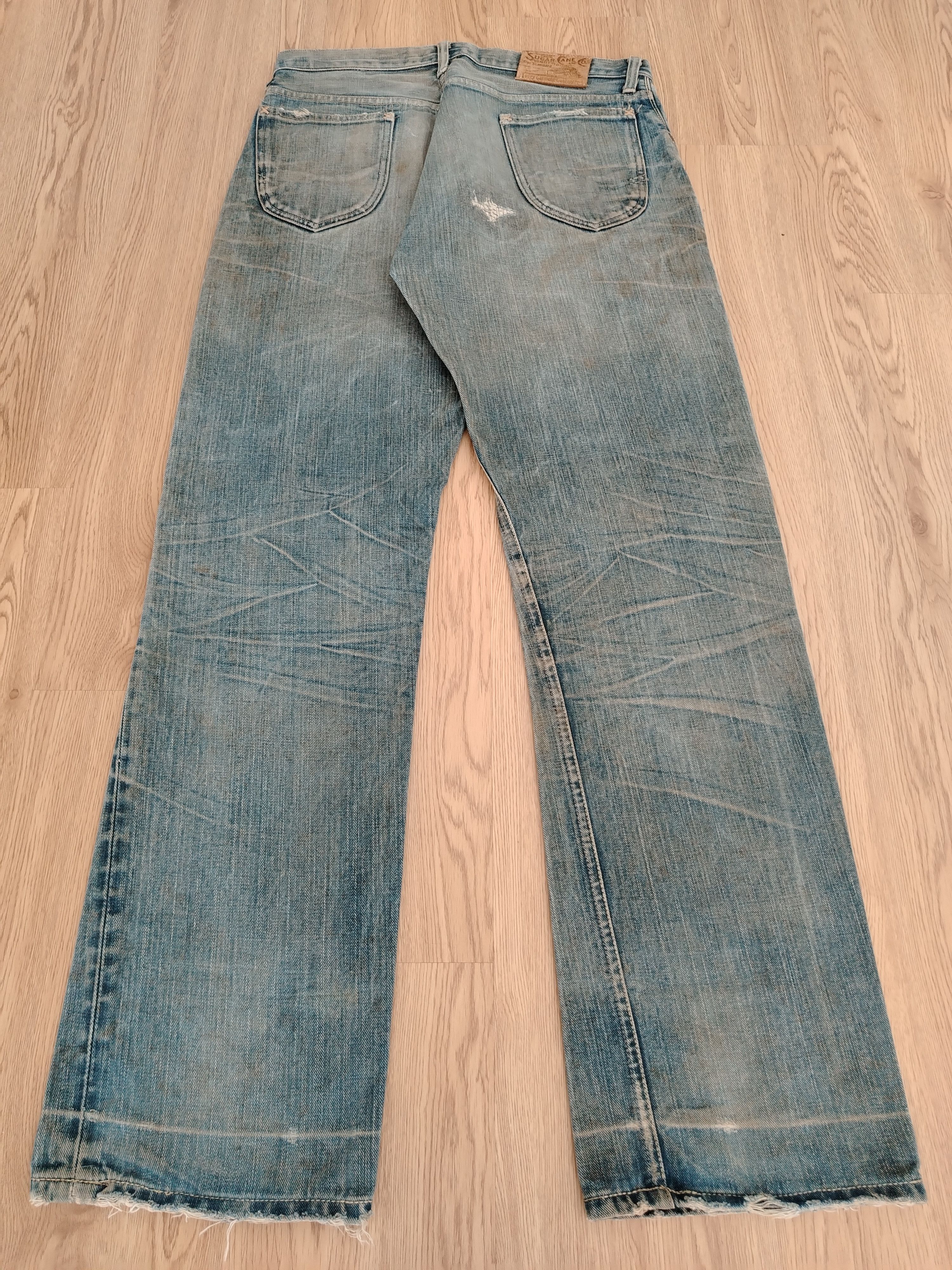 Sugar Cane Sugar Cane Jeans Vintage Sashiko Patches Size US 32 / EU 48 - 21 Thumbnail