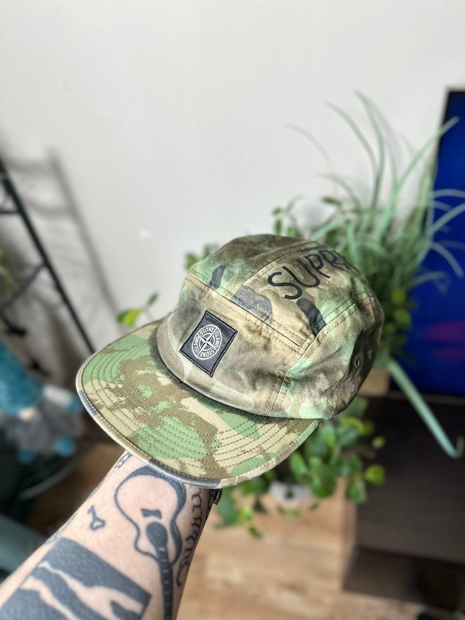 Stone Island × Supreme Supreme Stone Island Camp Cap | Grailed