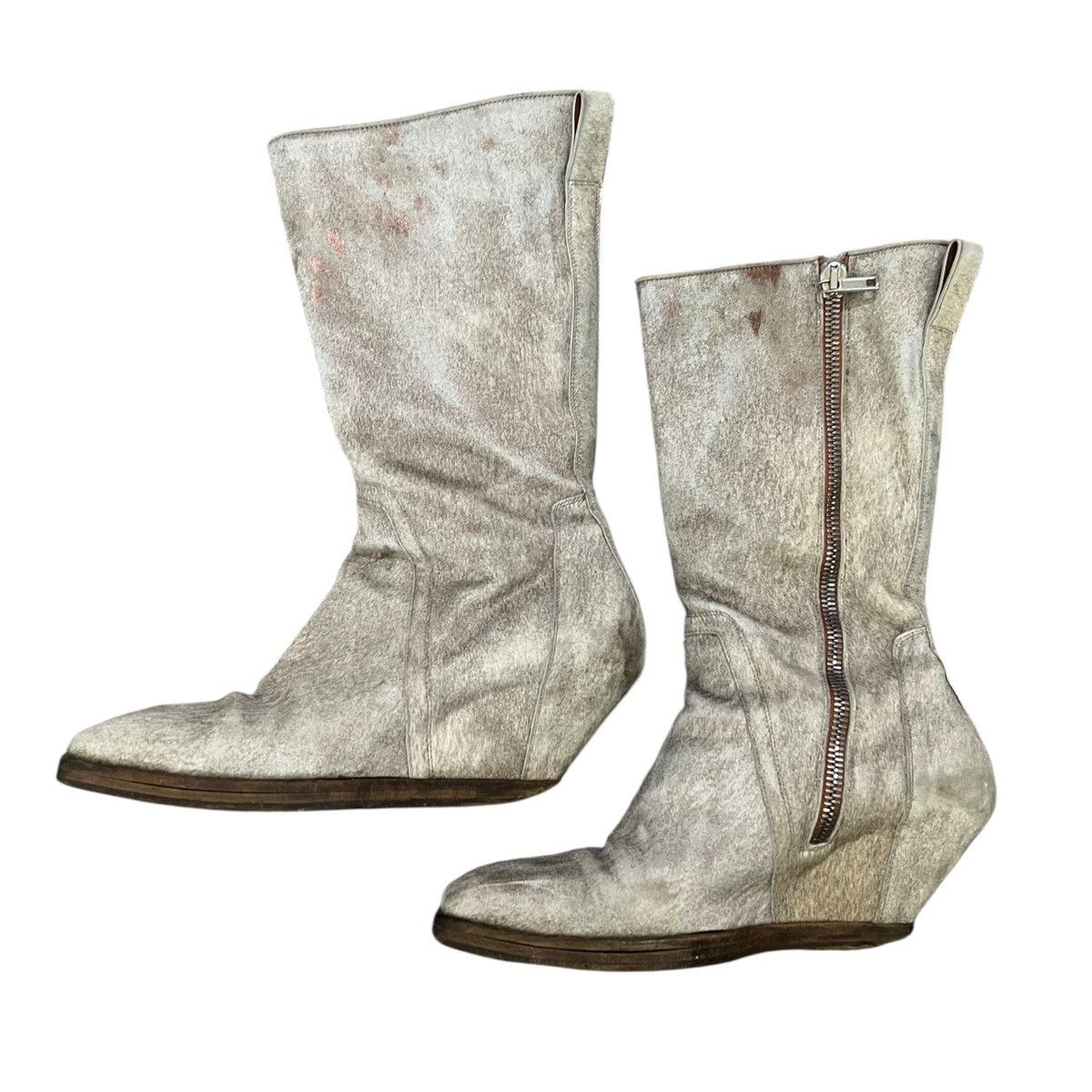 Rick Owens Rick owens fw18 sisyphus cinnamon ponyhair wedges Size US 8.5 / EU 41-42 - 2 Thumbnail
