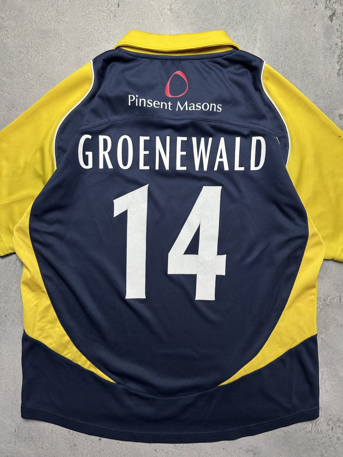 Vintage Warwickshire County Cricket Club England Bear #14 Groenewald Size US L / EU 52-54 / 3 - 12 Thumbnail