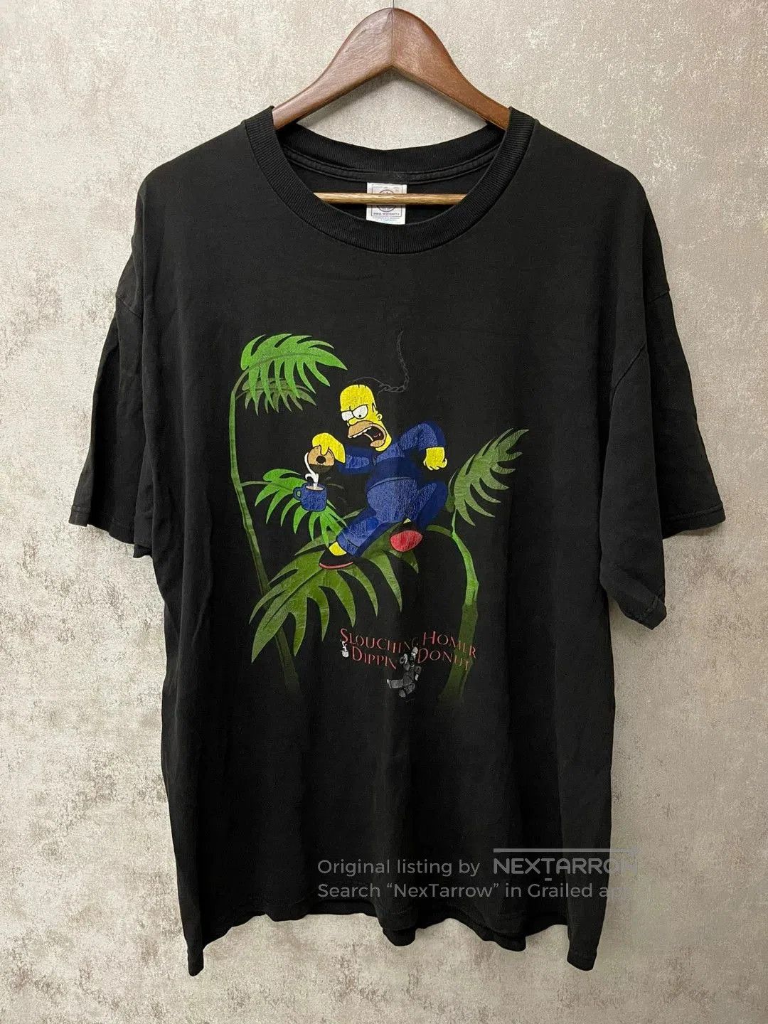Vintage Vintage 90s Simpson Homer Donut T. Size US XL / EU 56 / 4 - 1 Thumbnail