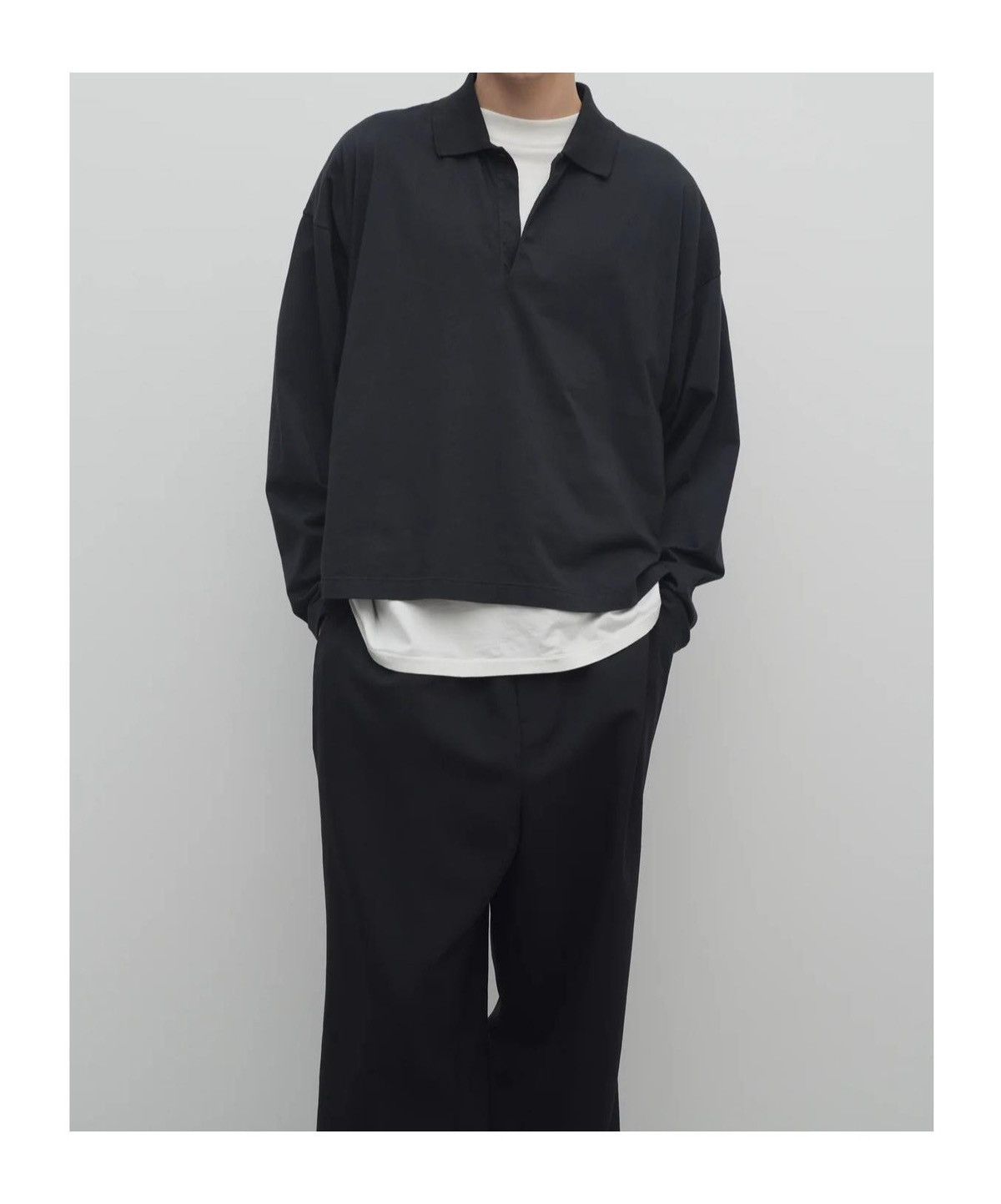The Row The Row Mens Bryson Black Polo Shirt size XL Size US L / EU 52-54 / 3 - 1 Thumbnail