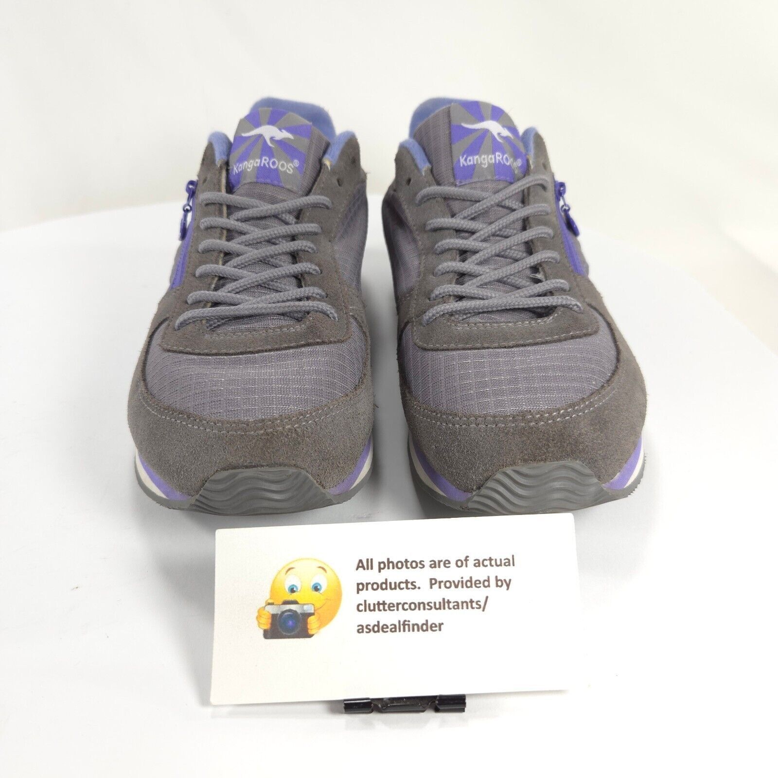 KangaROOS KangaROOS Lace Up Shoe Women Size 9 9ALU0059W-2005 Gray Blue Size US 9 / IT 39 - 2 Thumbnail