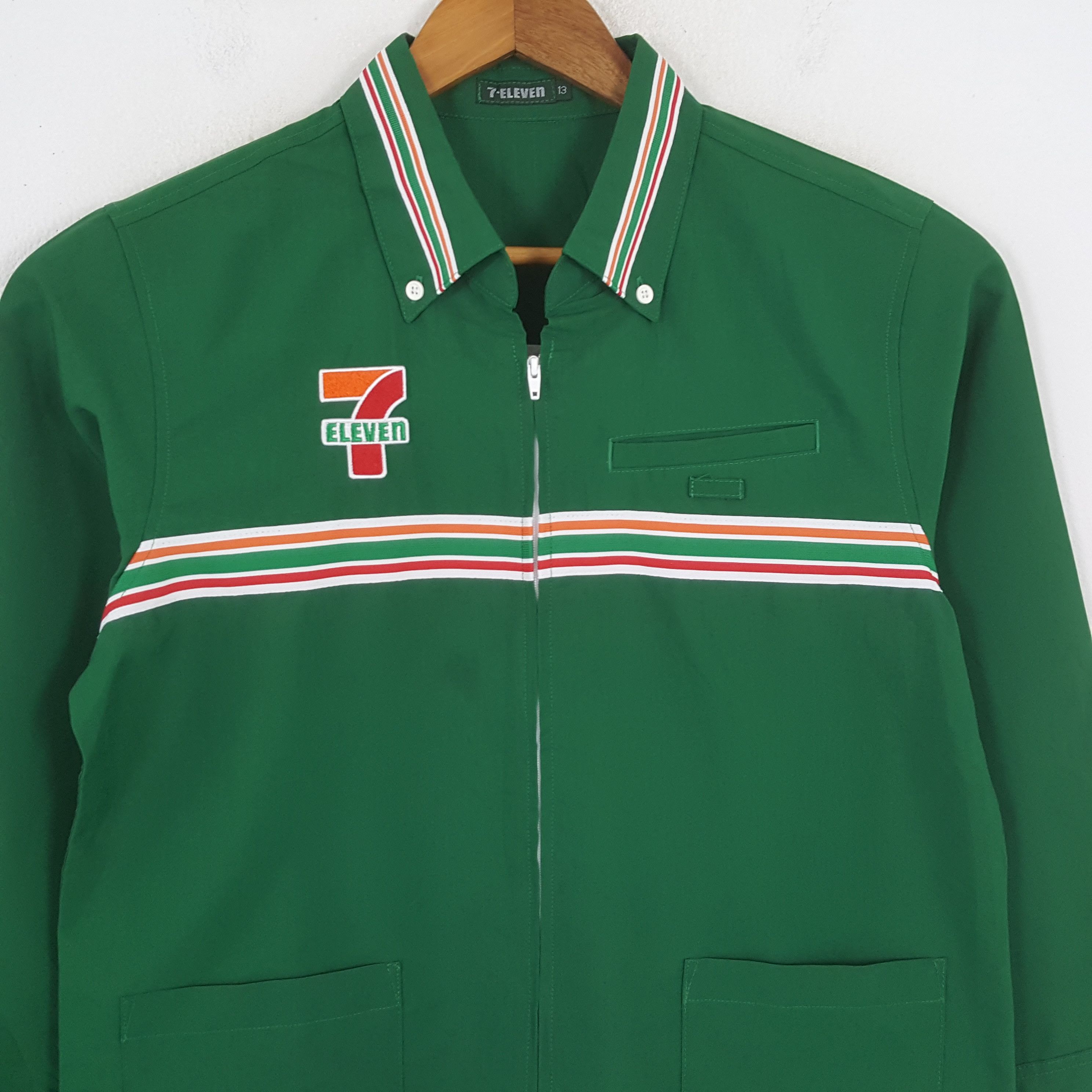 Japanese Brand × Vintage Vintage 7-ELEVEn Japanese Workers Uniform Shirt Jacket Size US M / EU 48-50 / 2 - 4 Thumbnail