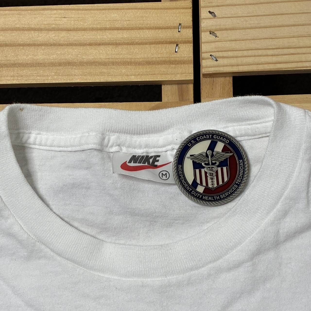 Nike Vintage Nike Center Check White Tee Size Medium Size US M / EU 48-50 / 2 - 4 Thumbnail