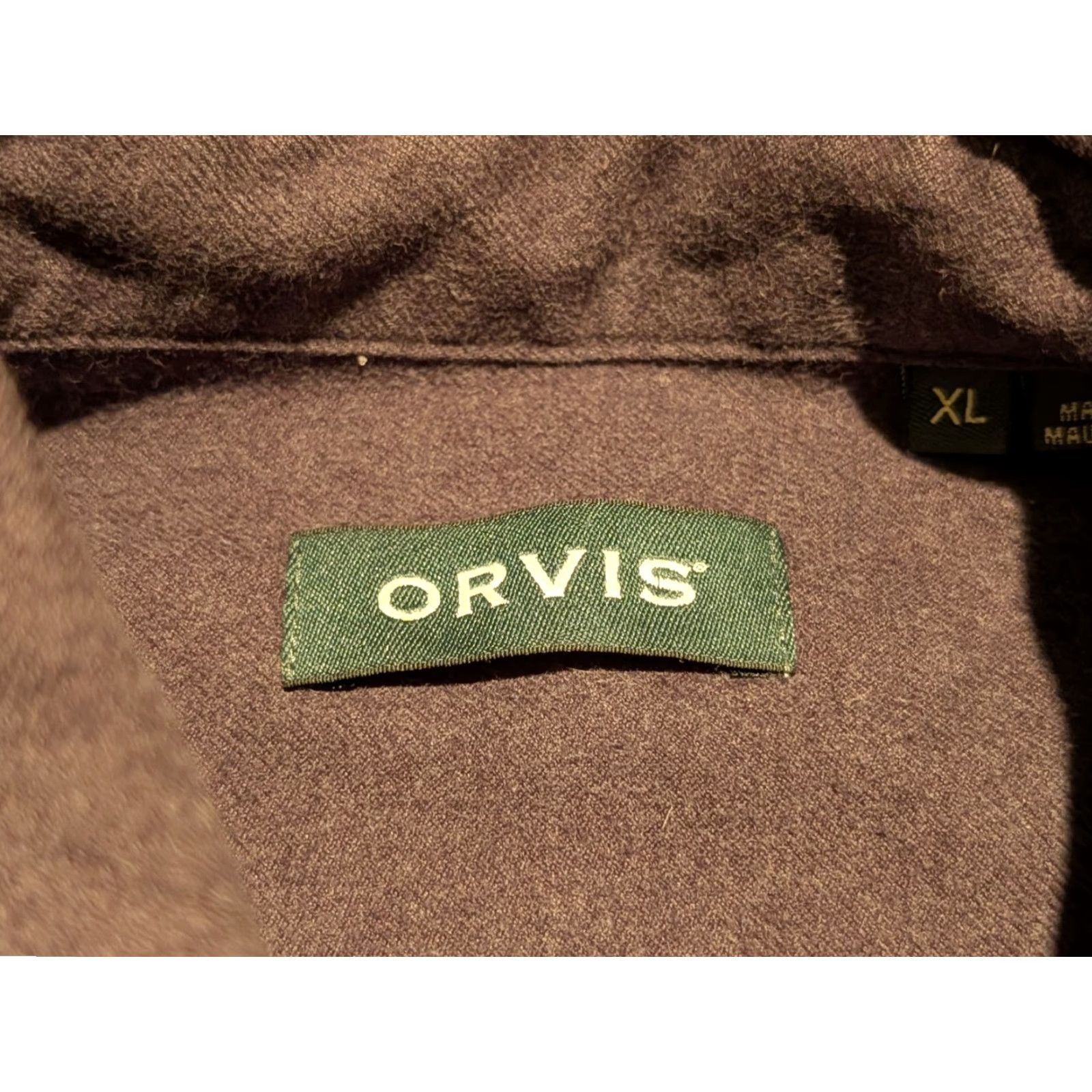Orvis Orvis Luxury Flannel Shirt Mens Button-Down Chamois L/S Gray XL Cotton Button-Up Heavyweight Pockets Casual Travel Workwear Outdoor Classic Mens Size US XL / EU 56 / 4 - 6 Thumbnail