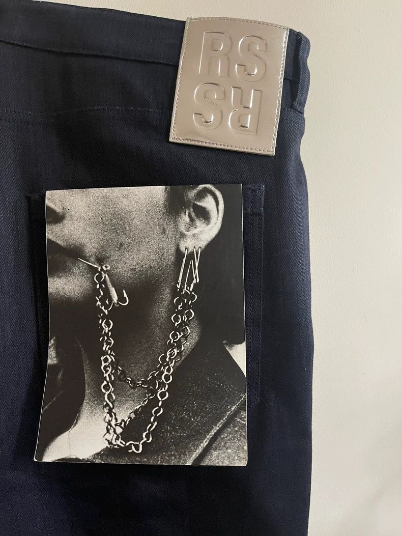 Raf Simons Raf simons Ss19 primary colour dark navy blue jeans Size US 36 / EU 52 - 9 Thumbnail
