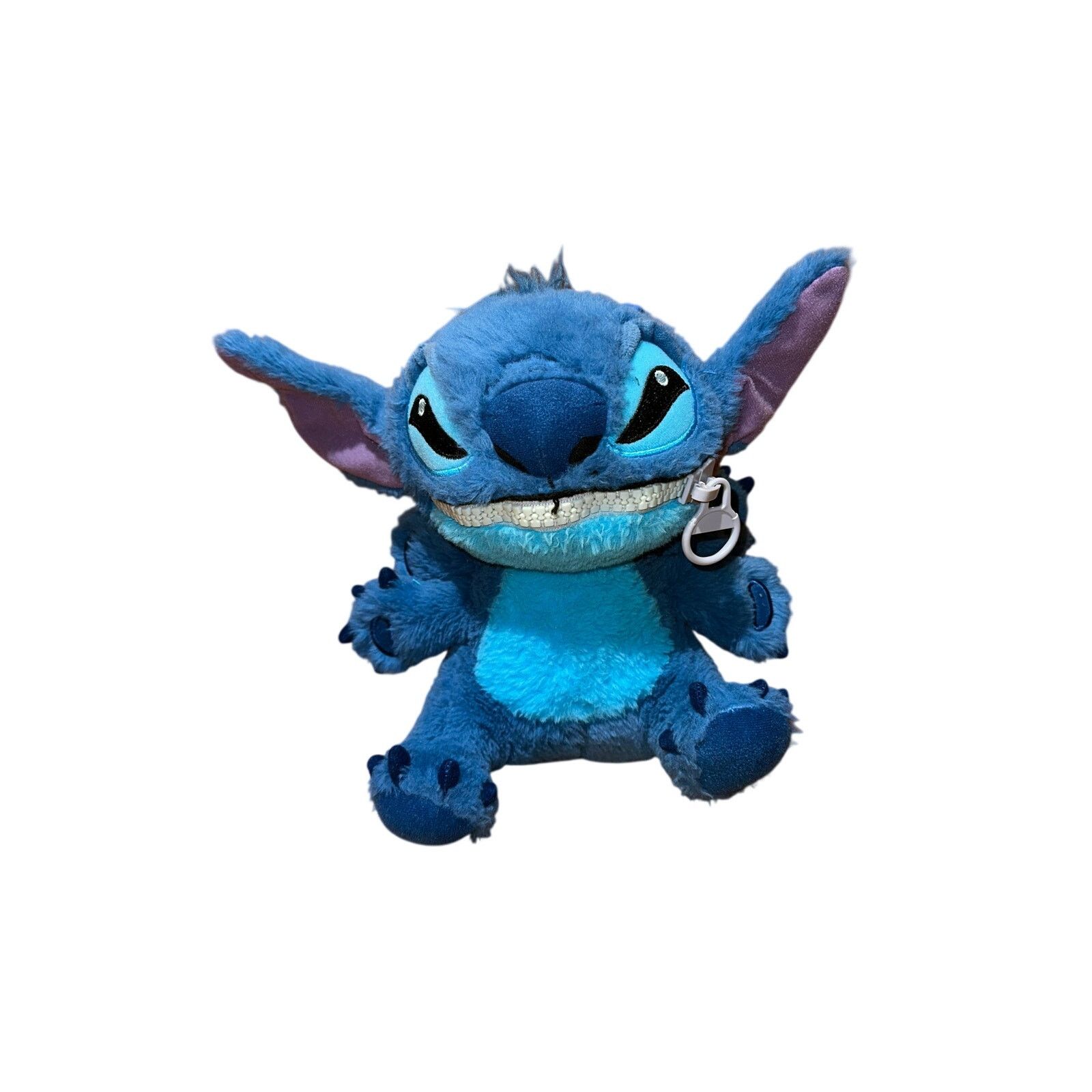 Disney Zipper Mouth Stitch 10” Tall Plush Toy Size ONE SIZE - 4 Thumbnail