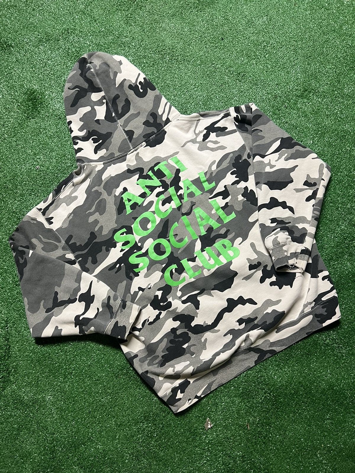 Anti Social Social Club Anti Social Social Club Frozen Camo Hoodie ASSC |  Grailed