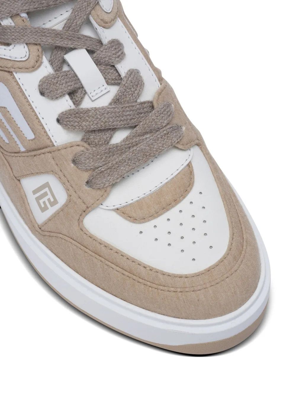 Balmain o1s1wg111225 B-Court Skate Sneakers in Beige Size US 5 / IT 35 - 3 Thumbnail