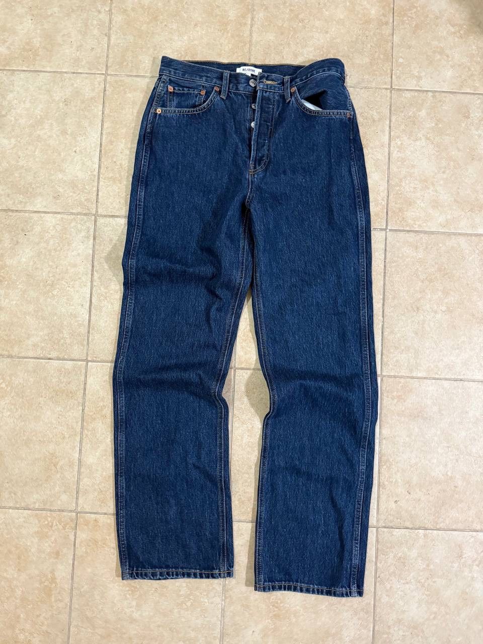 RE/DONE RE/DONE 90s Loose high-rise straight-leg jeans womens 28 Size 28" / US 6 / IT 42 - 1 Thumbnail