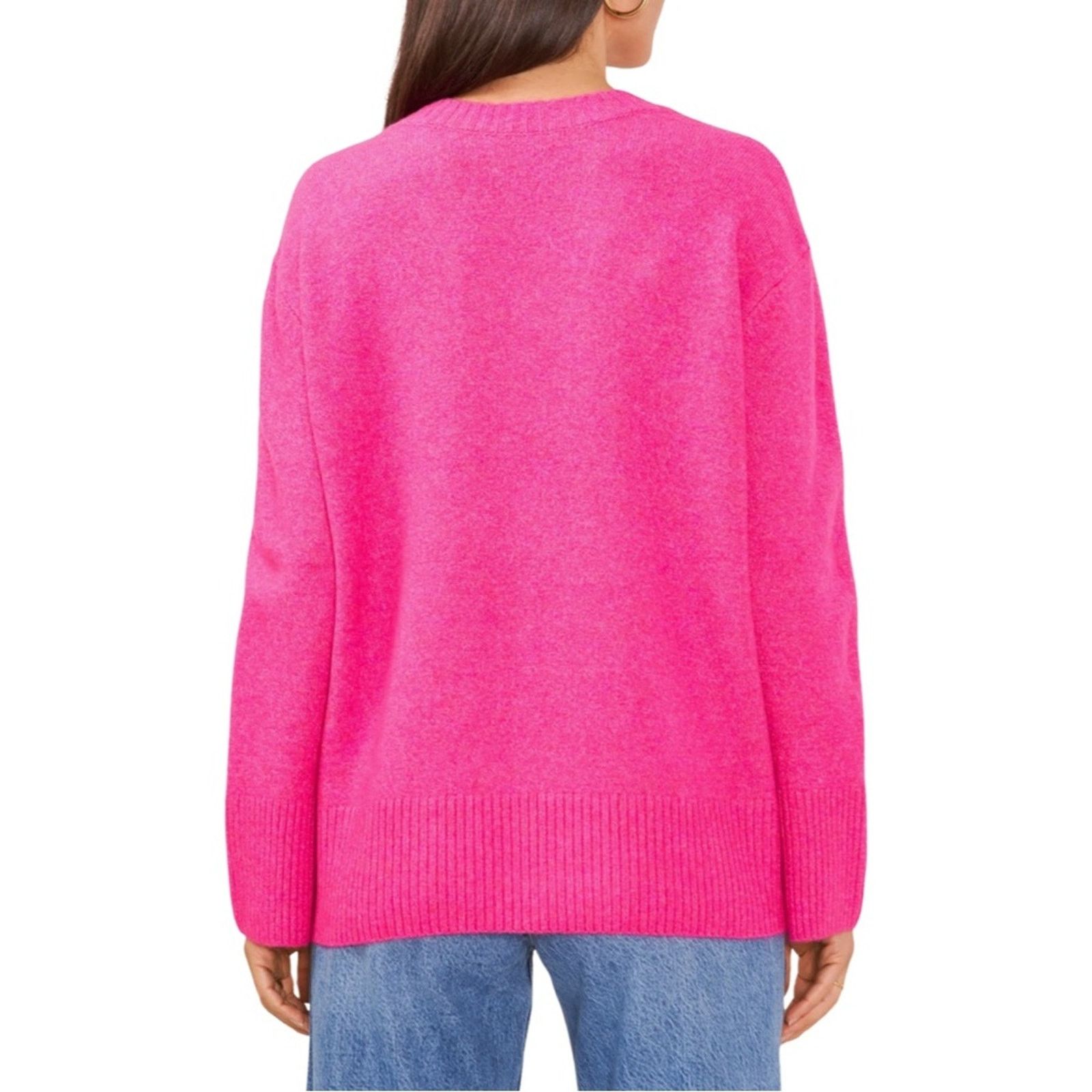 Vince Camuto NWT Vince Camuto Pink V-Neck Sweater Size XXL / US 16-18 / IT 52-54 - 3 Thumbnail