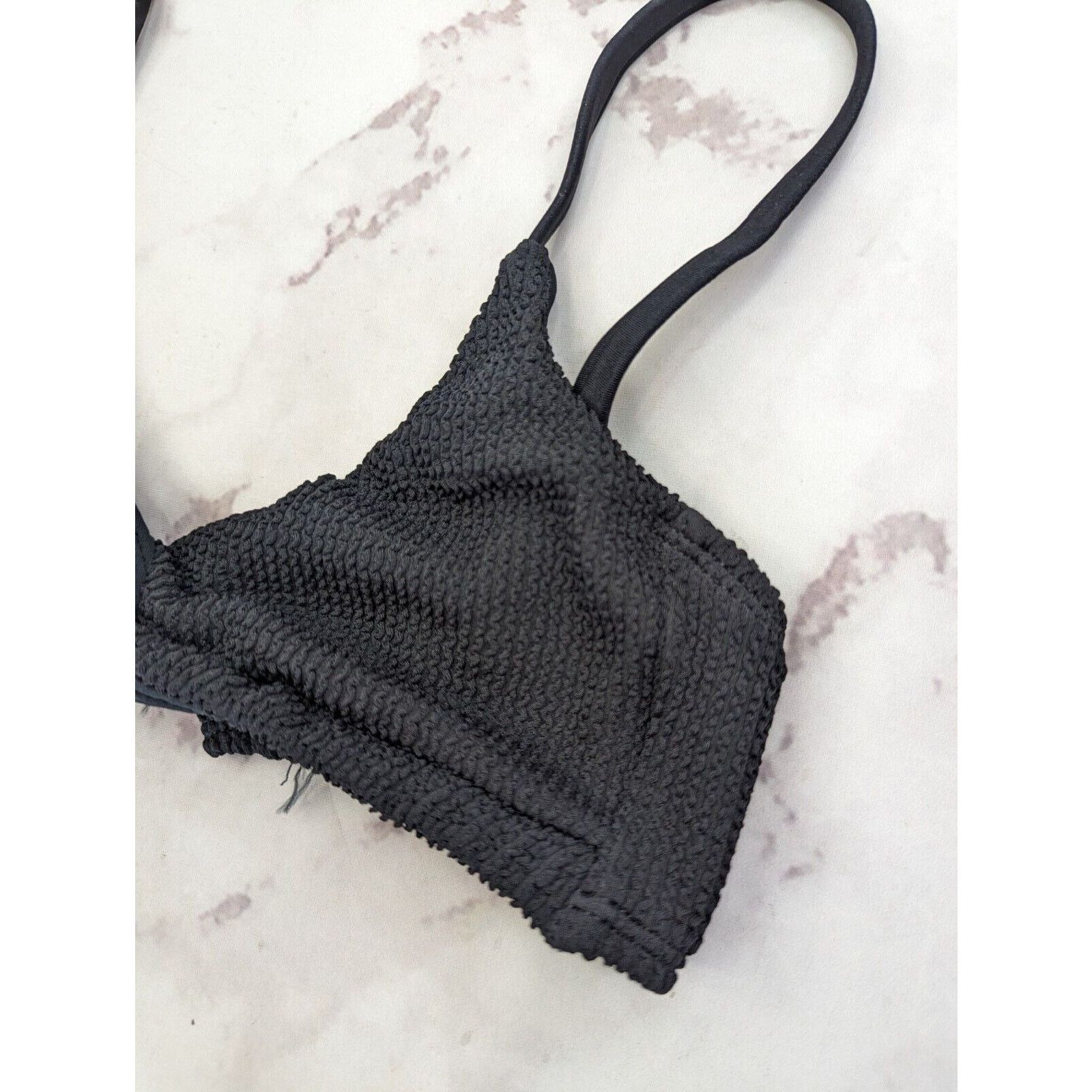 Good American Good American Swim Top Women 2 Medium Crinkle Twist Bikini Size M / US 6-8 / IT 42-44 - 4 Thumbnail