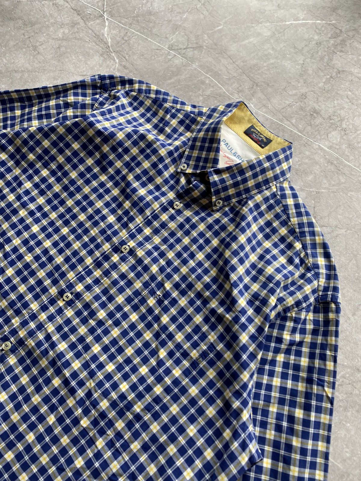 Paul & Shark Paul & Shark Vintage Yachting Royal Club Shirt Button Up Size US XL / EU 56 / 4 - 4 Thumbnail