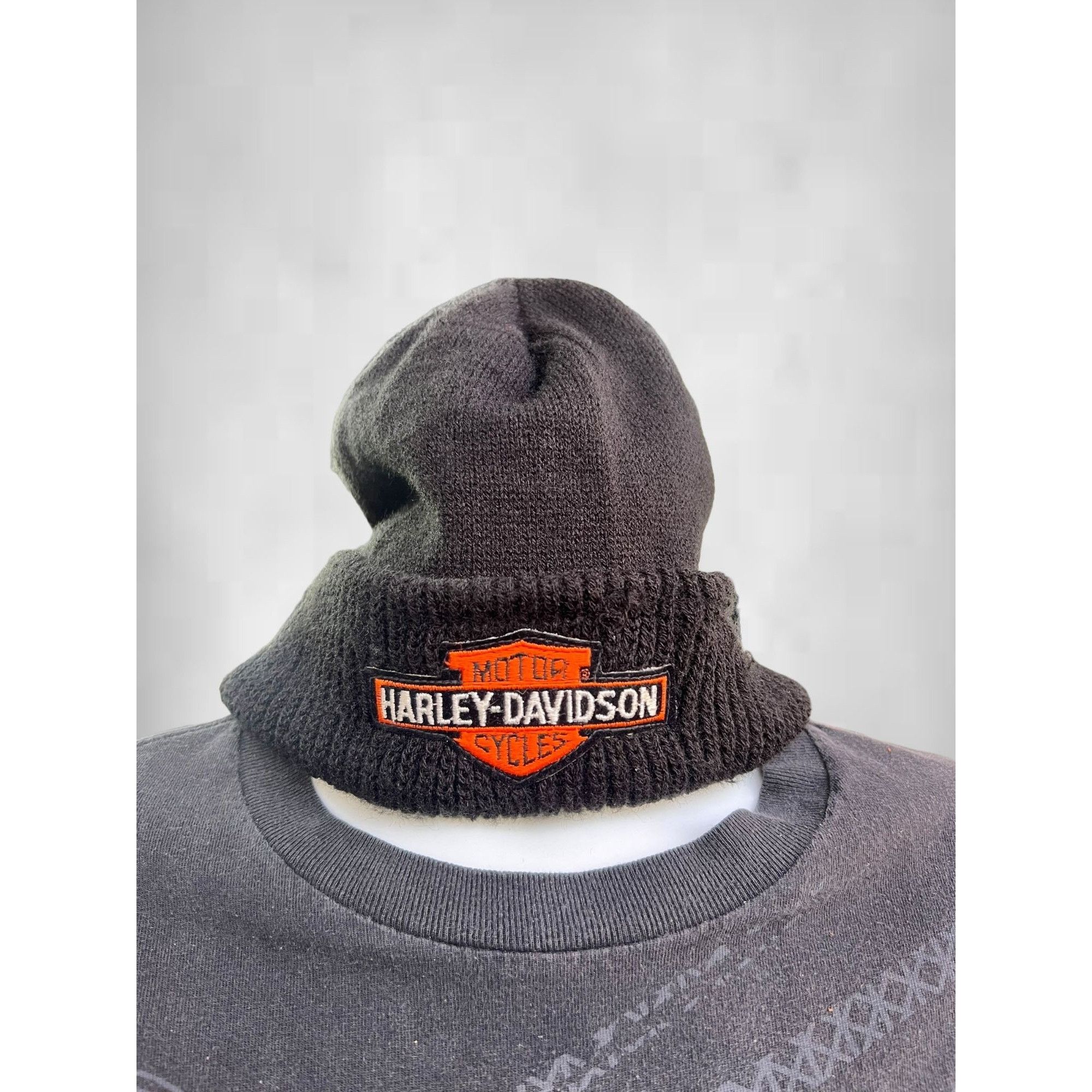 Harley Davidson × Vintage Vintage Harley Beanie Size ONE SIZE - 1 Thumbnail