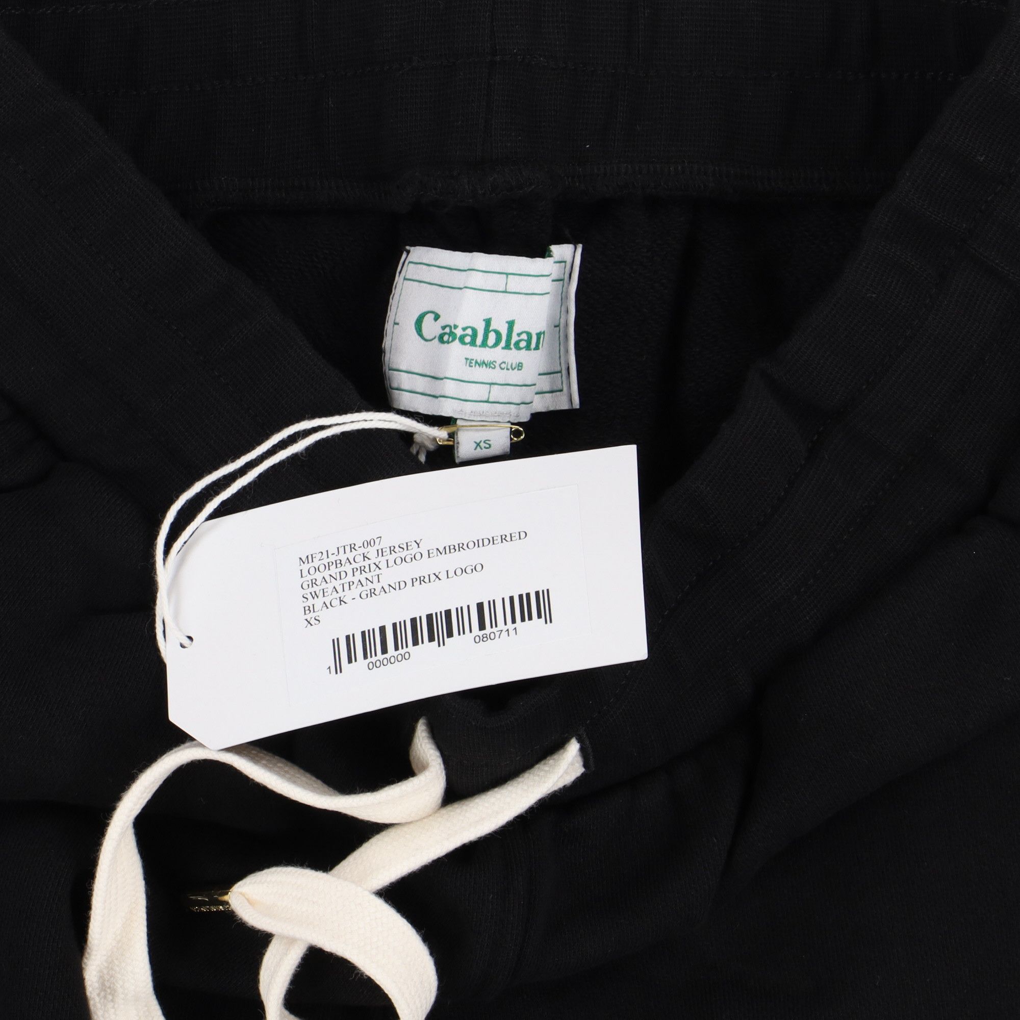 Casablanca Black Embroidered Grand Prix Logo Sweatpants Size US 28 / EU 44 - 6 Thumbnail