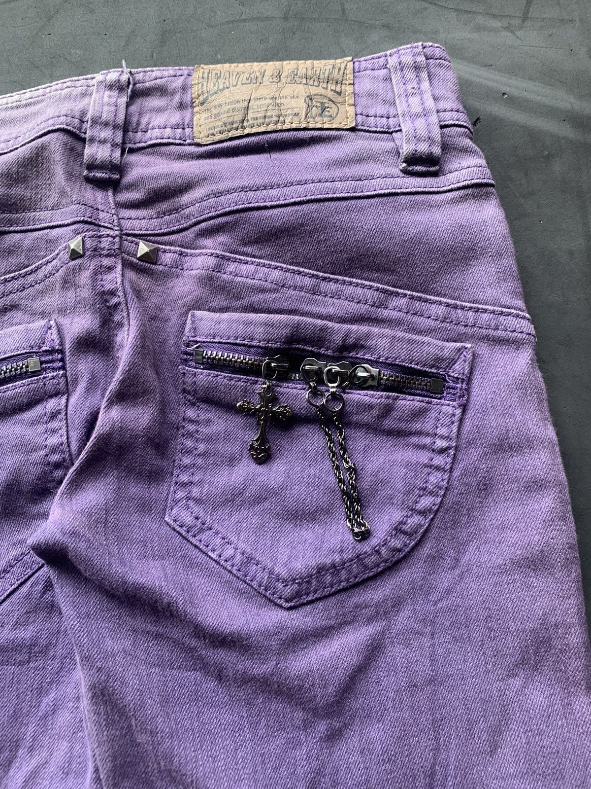 14th Addiction 🖤BLACKFRIDAY🖤Heaven and earth cross chain skinny pants Size 28" / US 6 / IT 42 - 3 Thumbnail