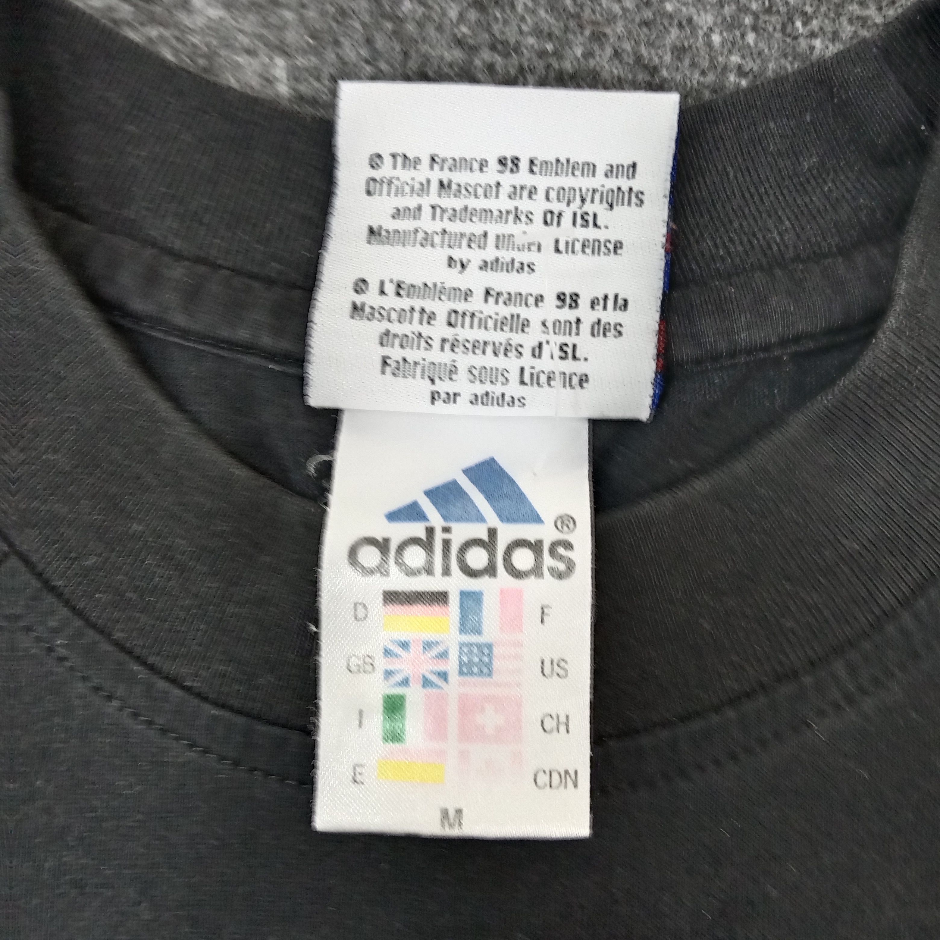 Adidas × Vintage Adidas France 98 Football World Cup Soccer Tshirt Size US L / EU 52-54 / 3 - 6 Thumbnail