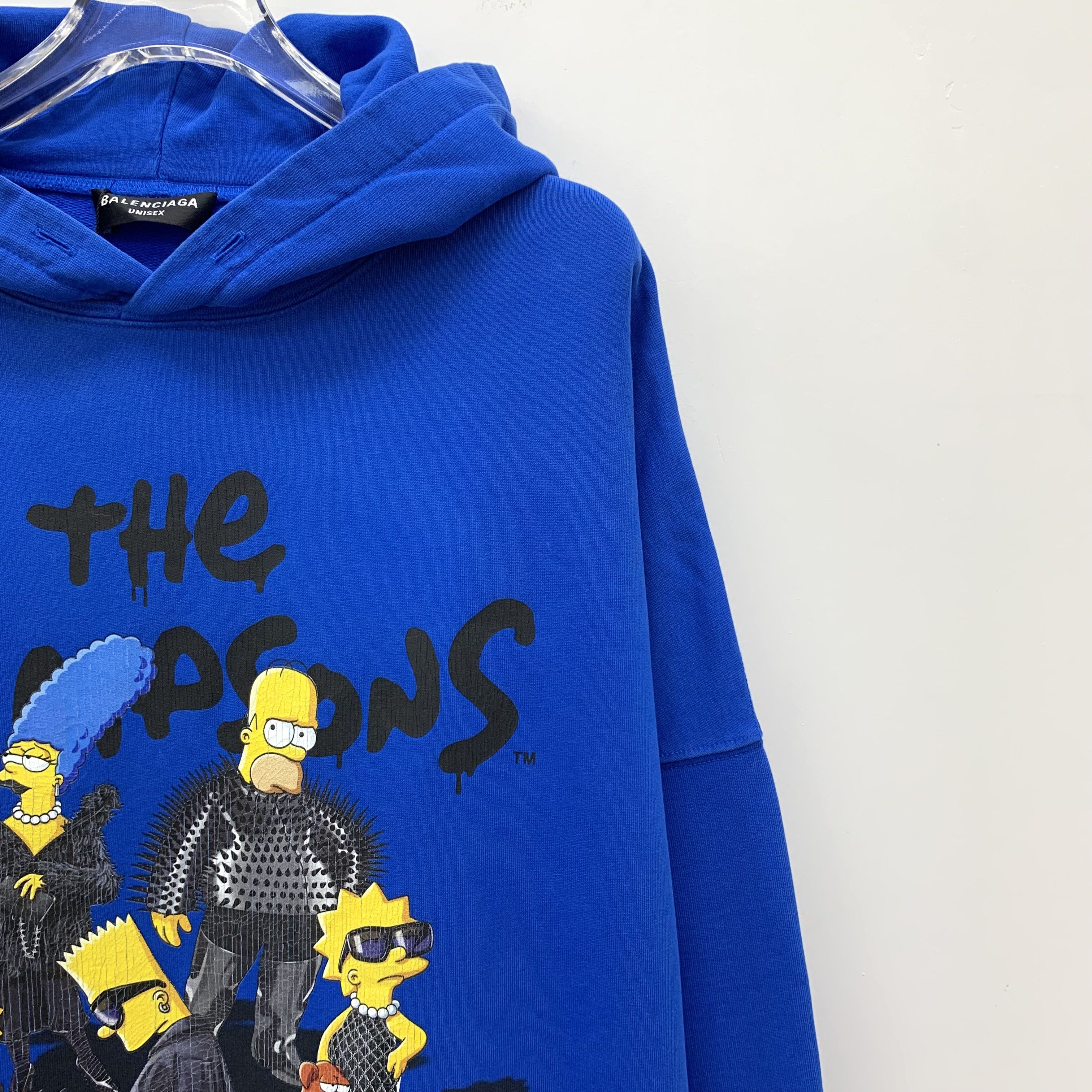 Balenciaga Balenciaga x Simpsons Navy Print Hoodie (Size L) Size US L / EU 52-54 / 3 - 7 Thumbnail
