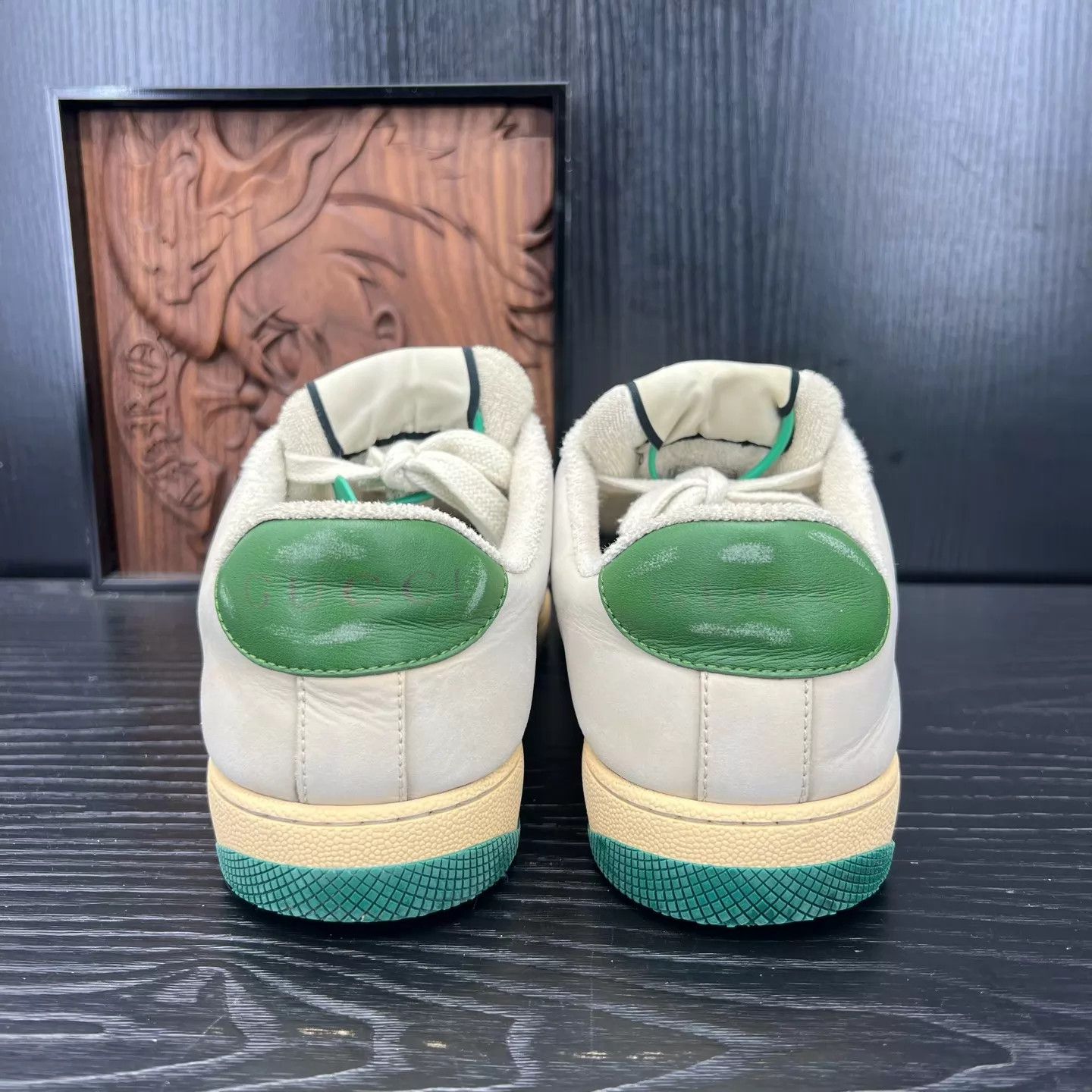 Gucci Gucci Gray Green Dirty Sneaker Uk5/EU39 Size US 6 / EU 39 - 6 Thumbnail