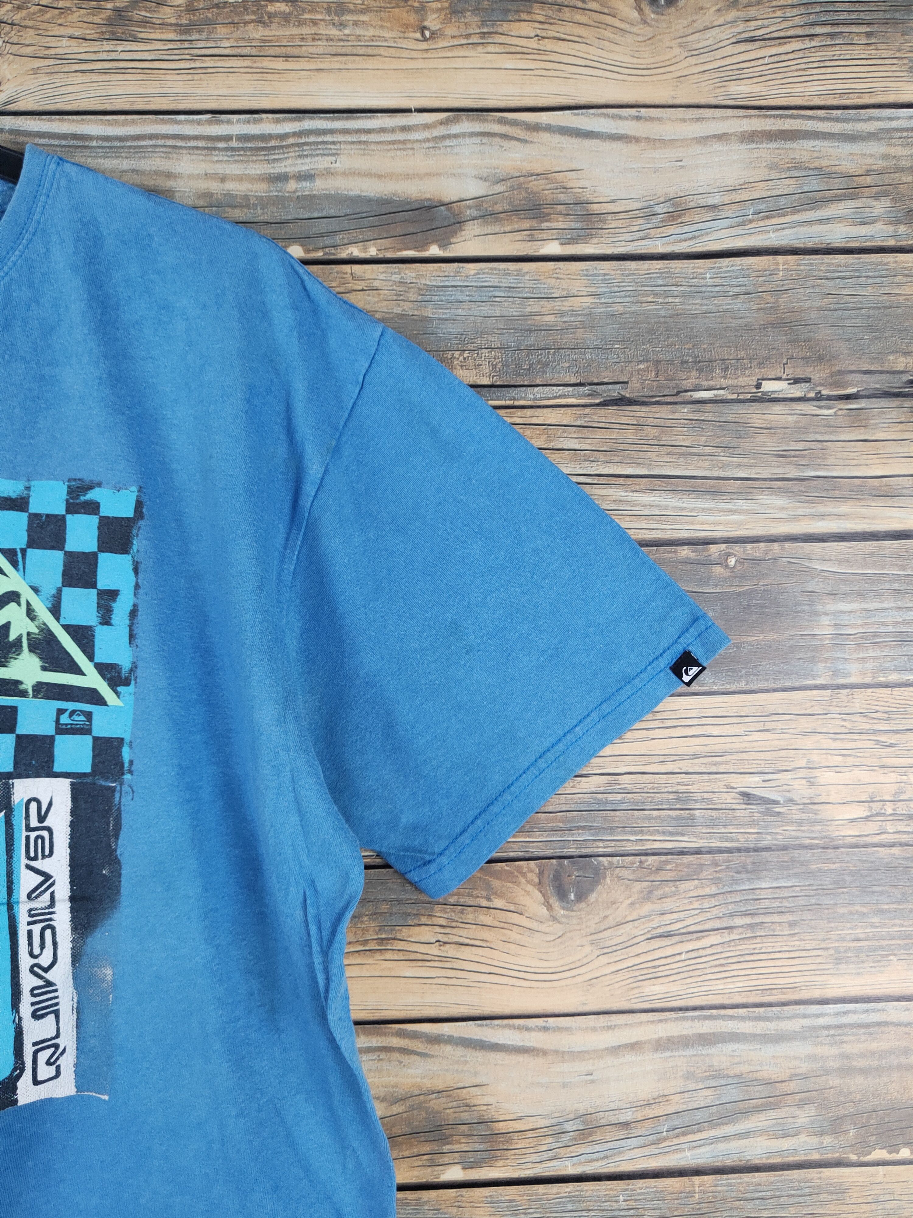 Quiksilver DL Quicksilver Light Blue Short Sleeve T-shirt #2543 Size US L / EU 52-54 / 3 - 8 Thumbnail