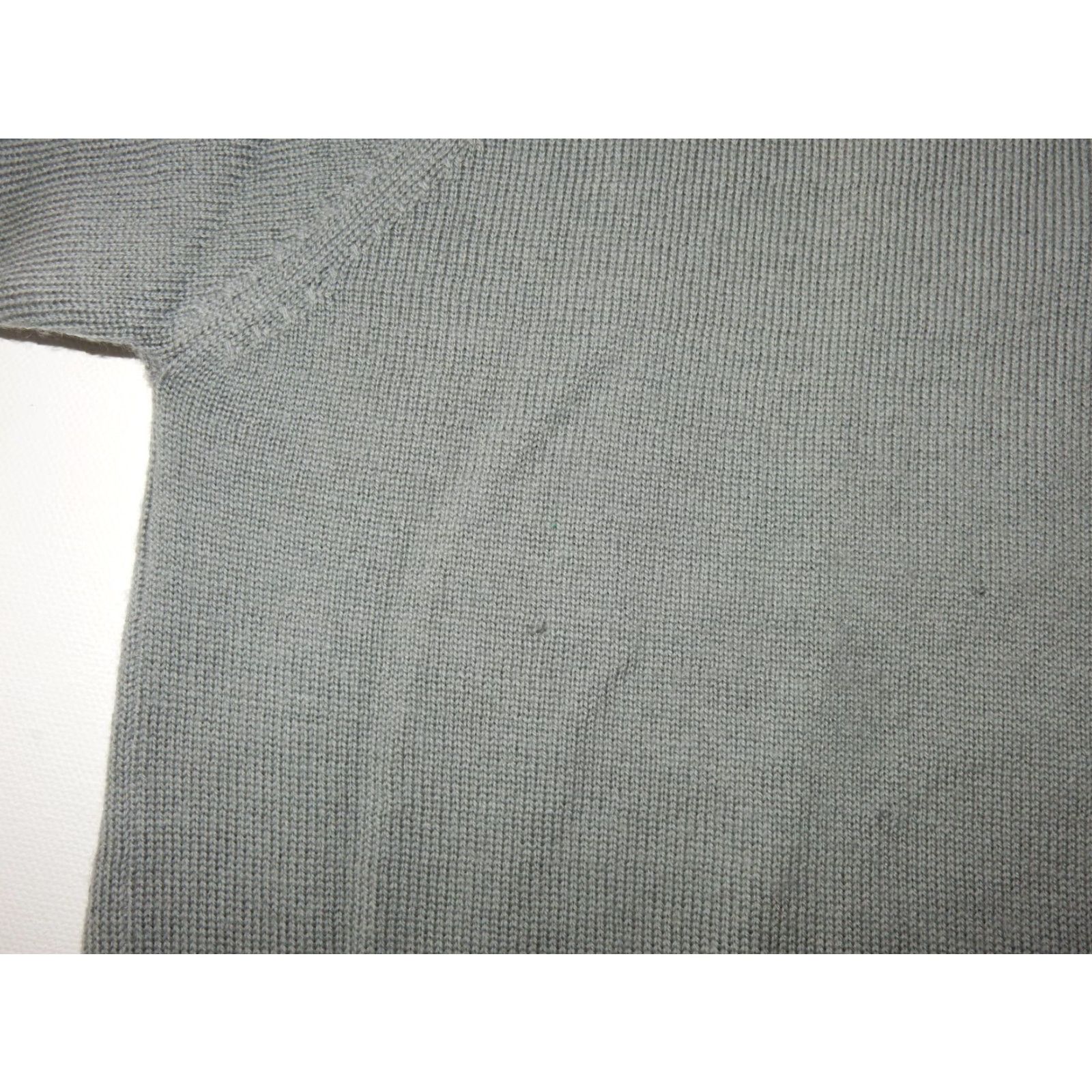 Joseph VINTAGE Joseph & Lyman Men's Wool Polo Sweater Size M Gray Pullover 2 Tiny Holes Size US M / EU 48-50 / 2 - 4 Thumbnail