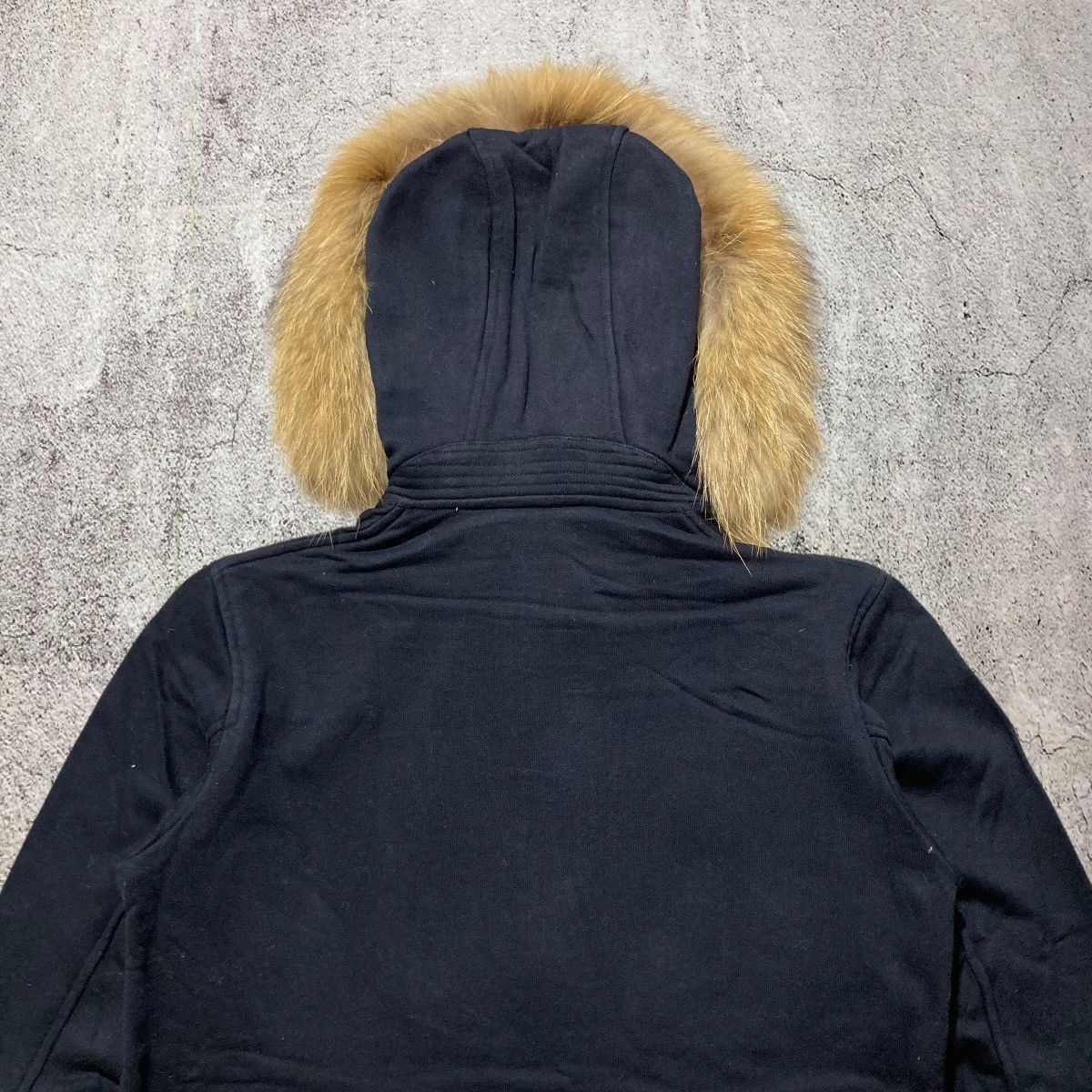 Beams Japan 2000s Beams Japan Button/Zipper Fur Hoodie Black Lgb Size US S / EU 44-46 / 1 - 10 Thumbnail