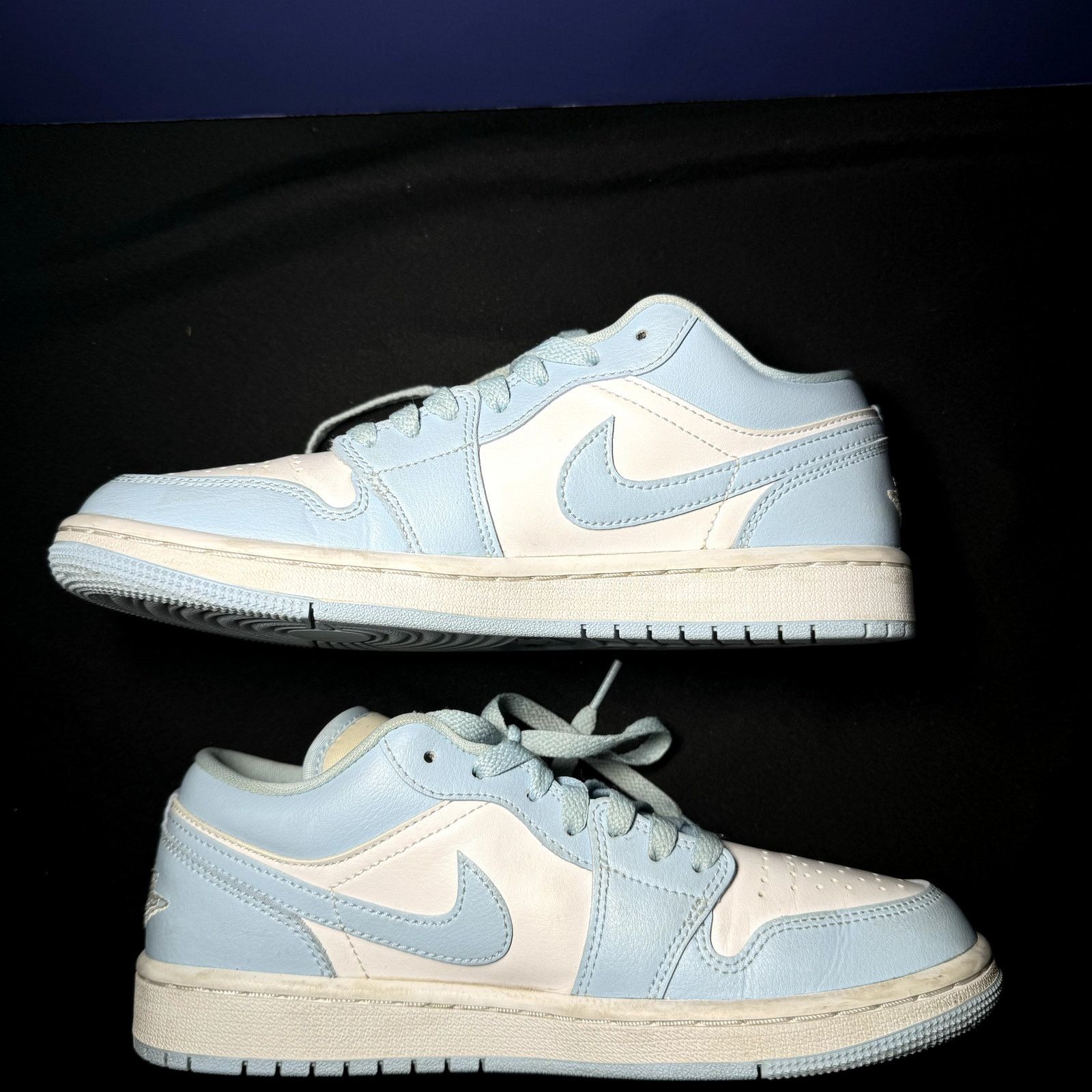 Jordan Brand × Nike Wmns Nike Air Jordan 1 Low Ice Blue Women's Shoes - Size 7.5 Size US 7.5 / IT 37.5 - 3 Thumbnail
