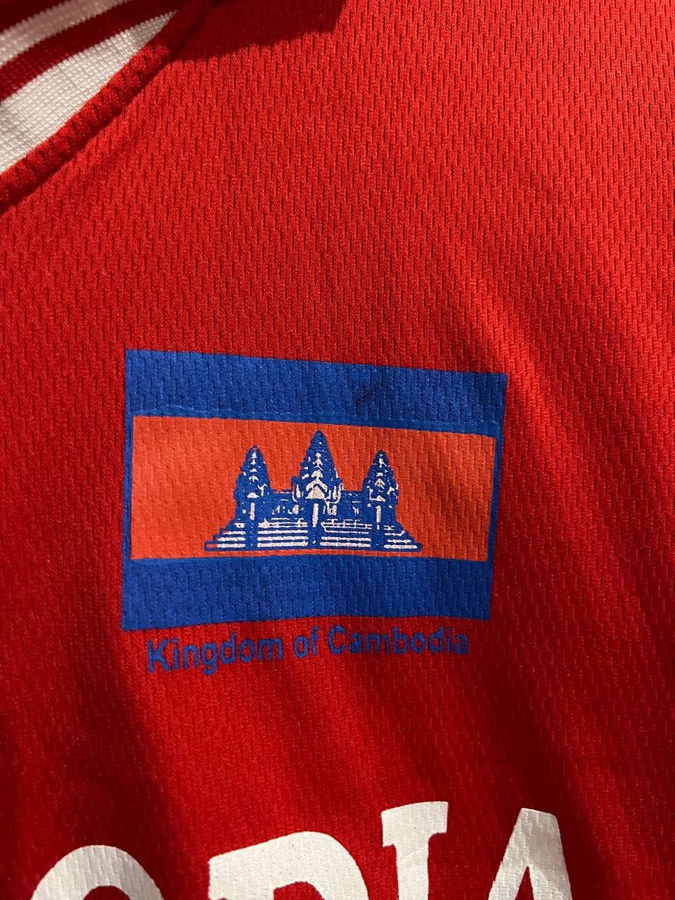 Vintage 1990 RARE CAMBODIA NATIONAL TEAM SOCCER JERSEY SHIRT sz 44 Size US M / EU 48-50 / 2 - 5 Thumbnail