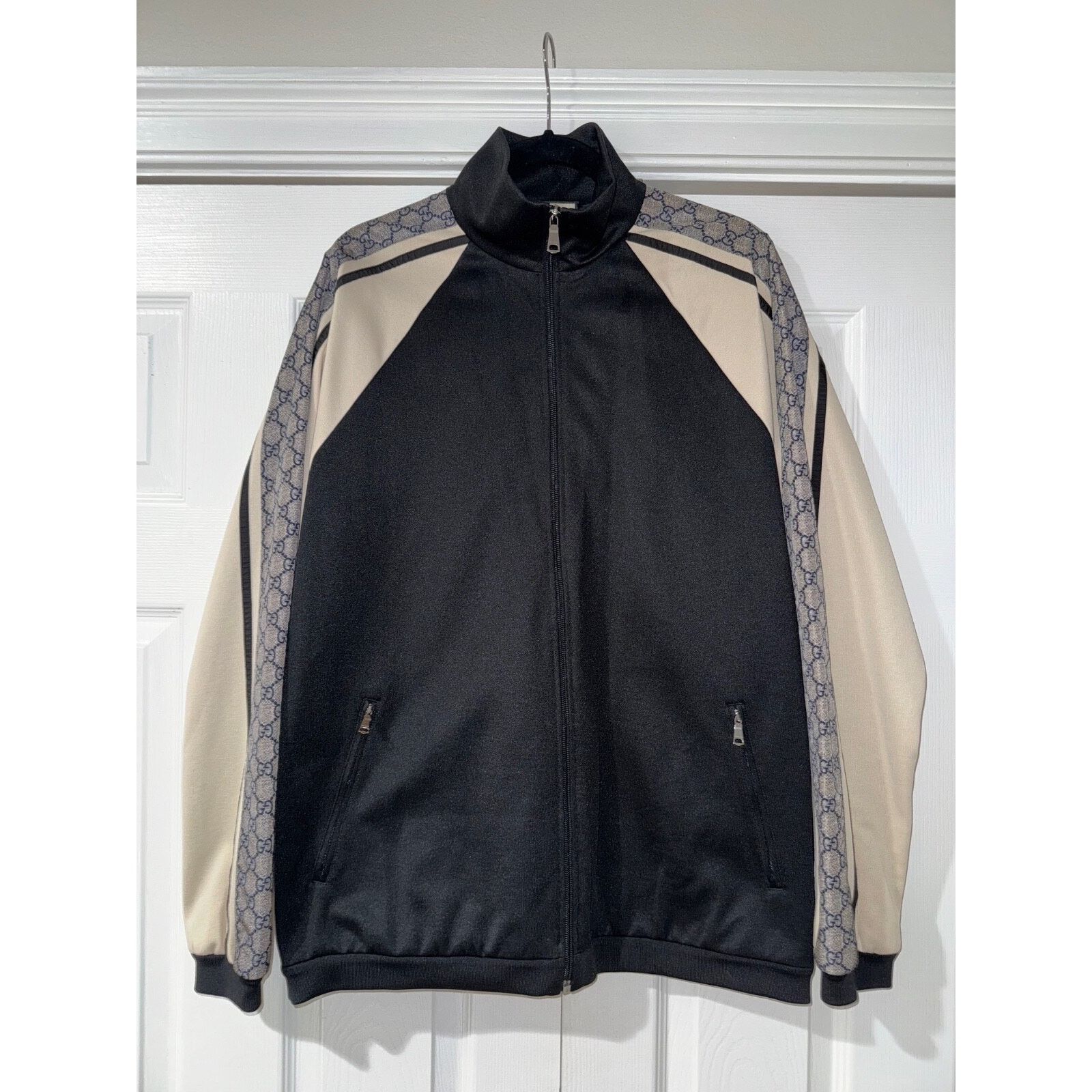 Gucci Gucci Black Oversized Technical Jersey Bomber Track Jacket S Size US S / EU 44-46 / 1 - 2 Thumbnail