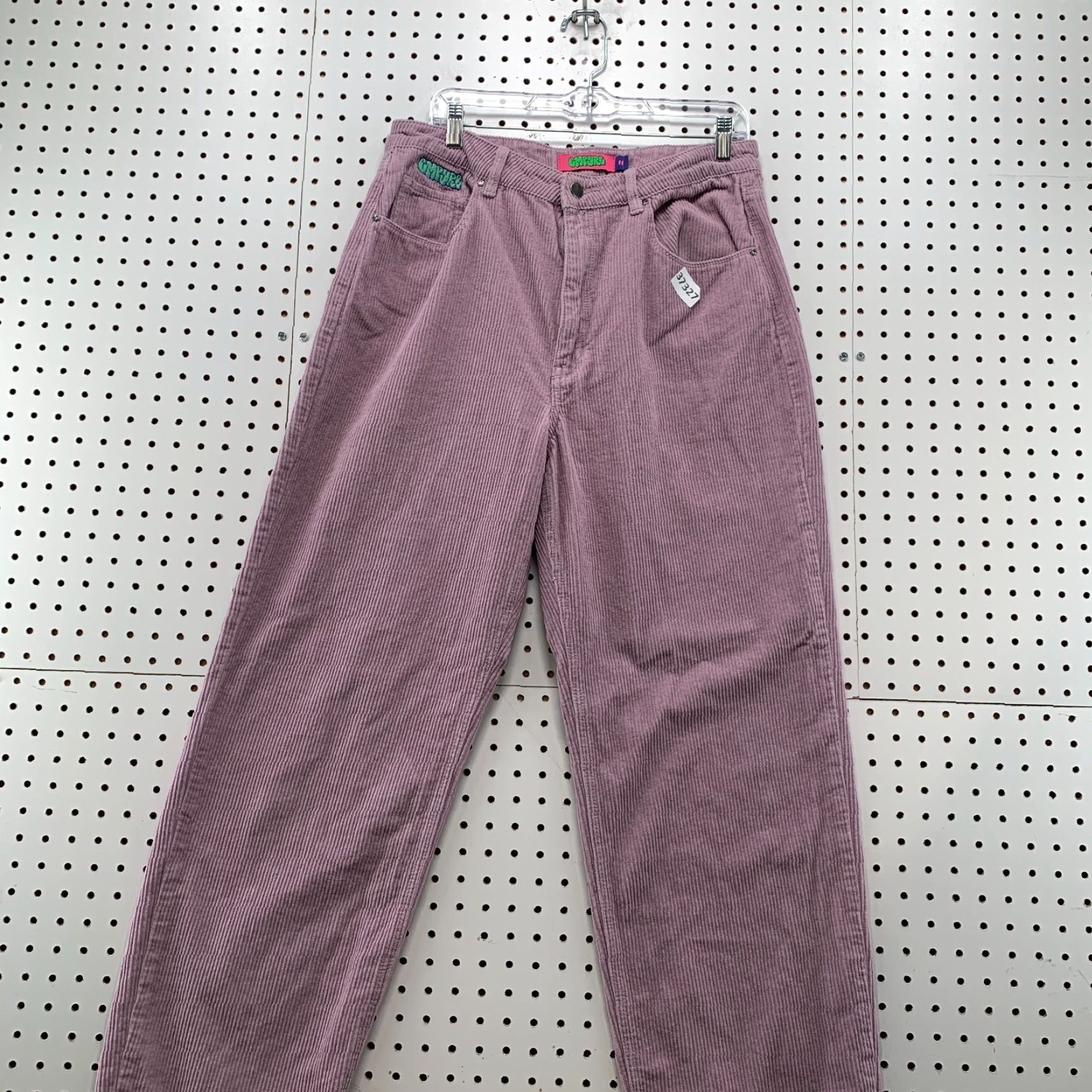 Empyre Empyre Women's Corduroy Pants Size 11 Purple Straight Wide Leg 32x30 Casual Size 32" / US 10 / IT 46 - 2 Thumbnail