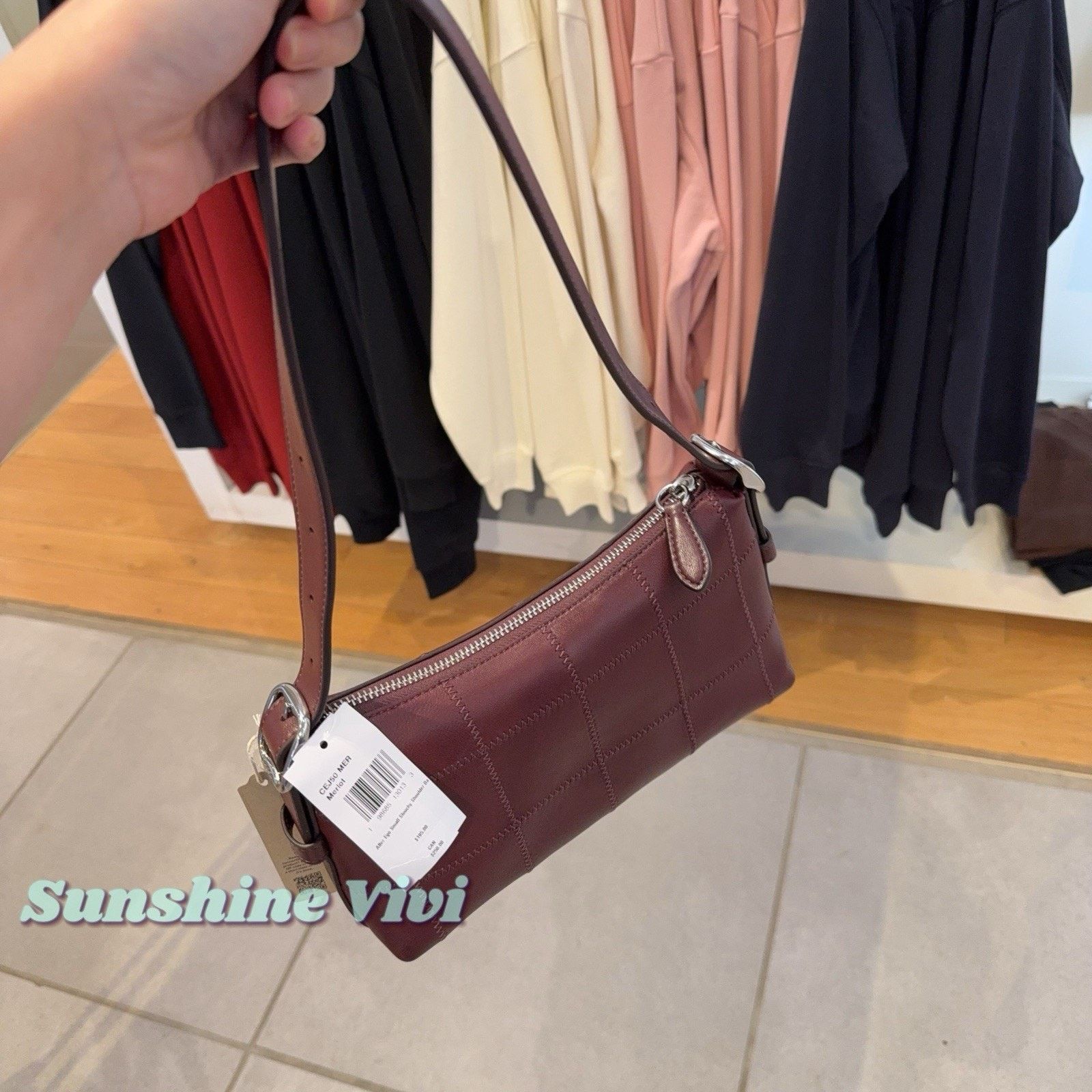 Coach NWT Coach Ego Small Shoulder Bag In Leather CEJ50 merlot Size ONE SIZE - 8 Thumbnail