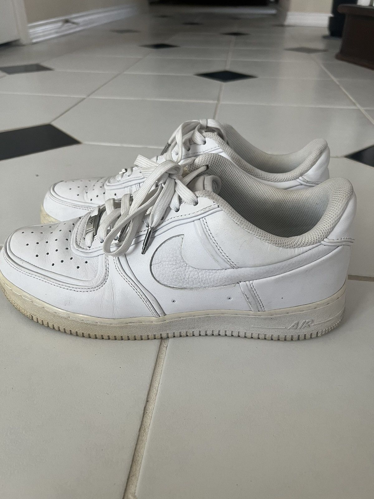 John Elliott × Nike Nike x John Elliott Air Force 1 Low Triple White Size US 11.5 / EU 44-45 - 3 Thumbnail