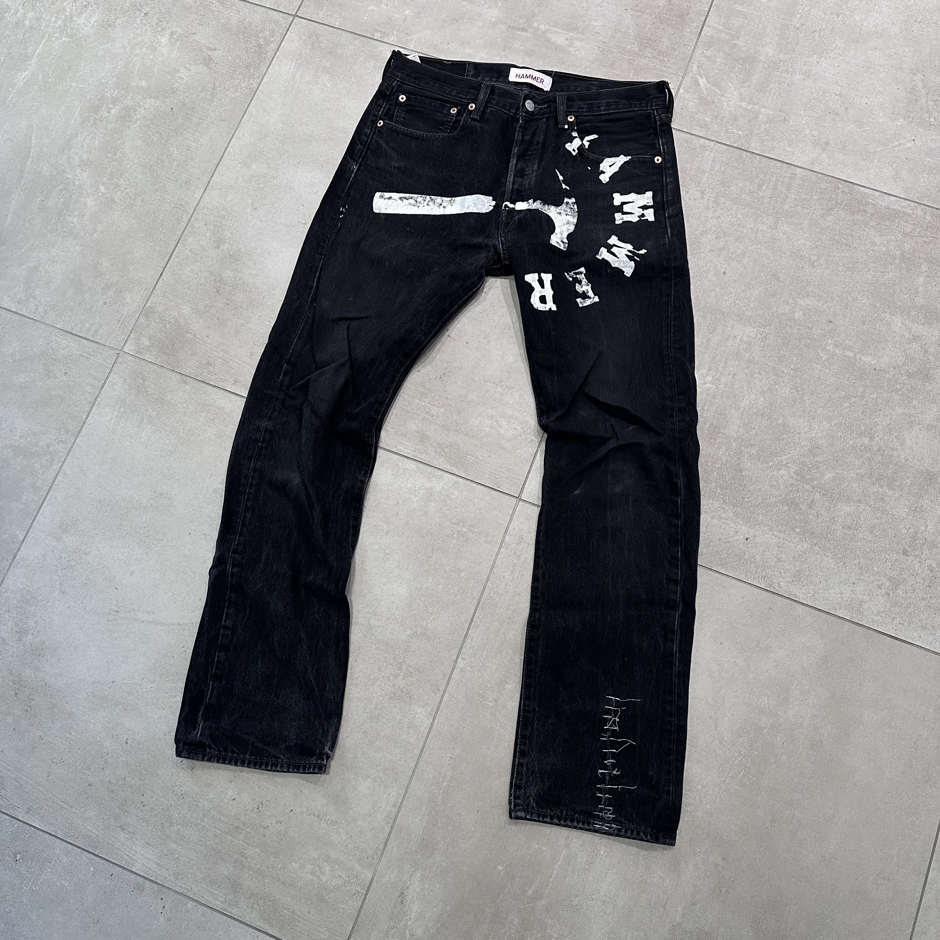 image of Levis x Warren Lotas Hammer Jeans in Black, Men's (Size 32)