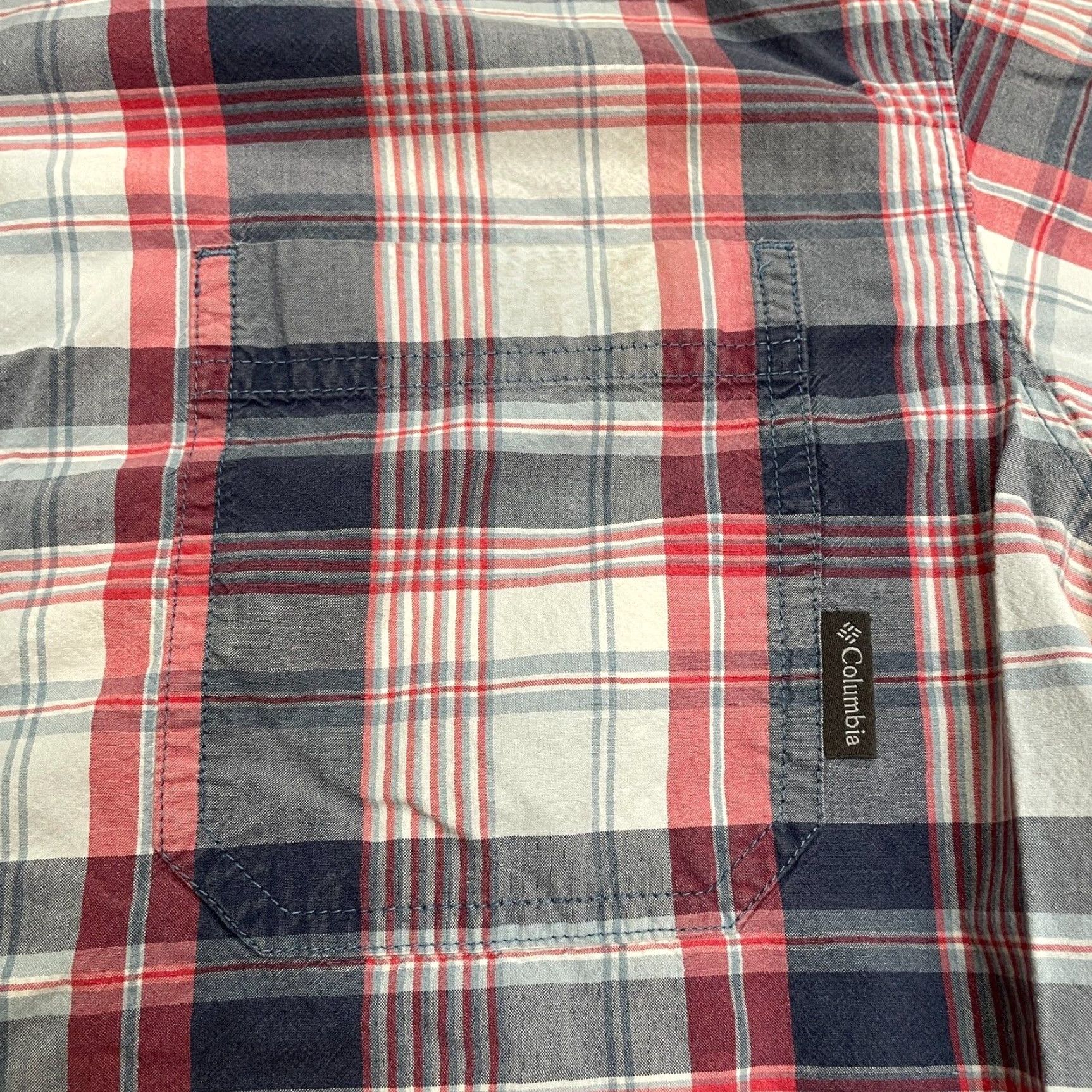 Vintage Columbia Button Down Shirt Mens Large Multi Plaid Short Sleeve Cotton Outdoor Size US L / EU 52-54 / 3 - 3 Thumbnail