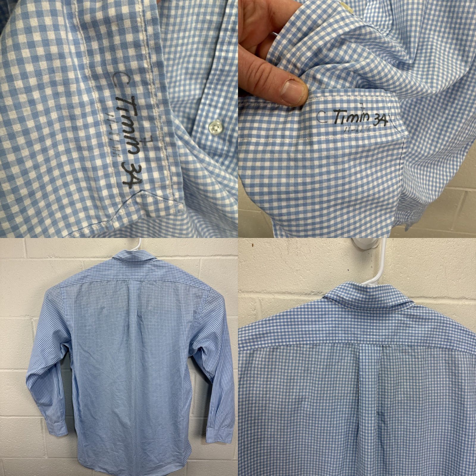 Polo Ralph Lauren Polo Ralph Lauren Shirt Mens Medium Blue Gingham Check Oxford Pony Long Sleeve Size US M / EU 48-50 / 2 - 9 Thumbnail
