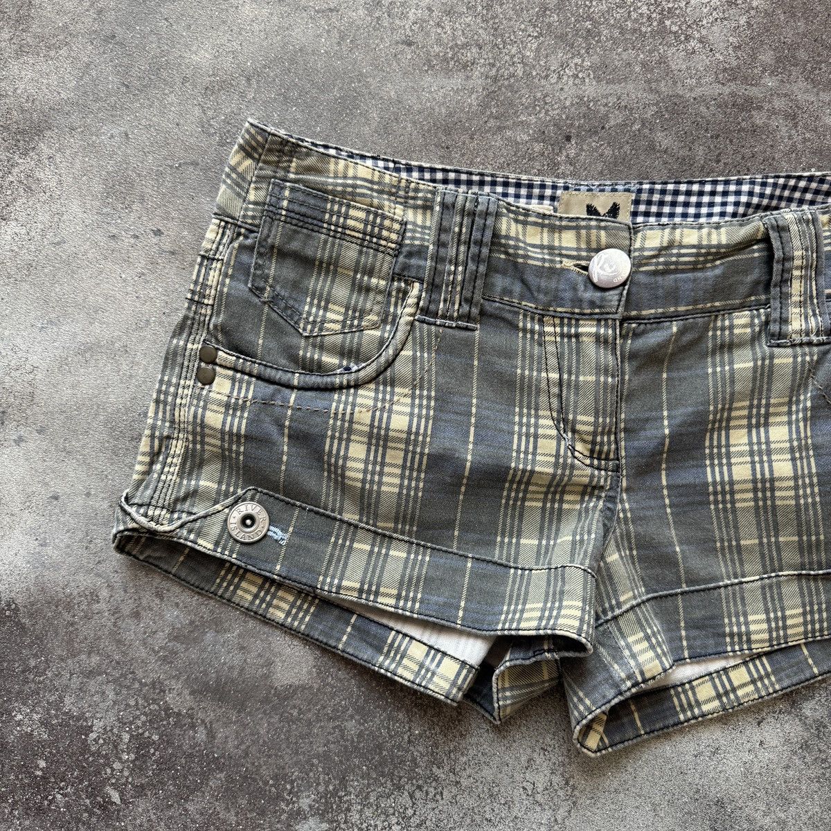 Hysteric Glamour River Island 2000’s Vintage Y2K Grunge Punk Mini Shorts Size 27" / US 4 / IT 40 - 3 Thumbnail