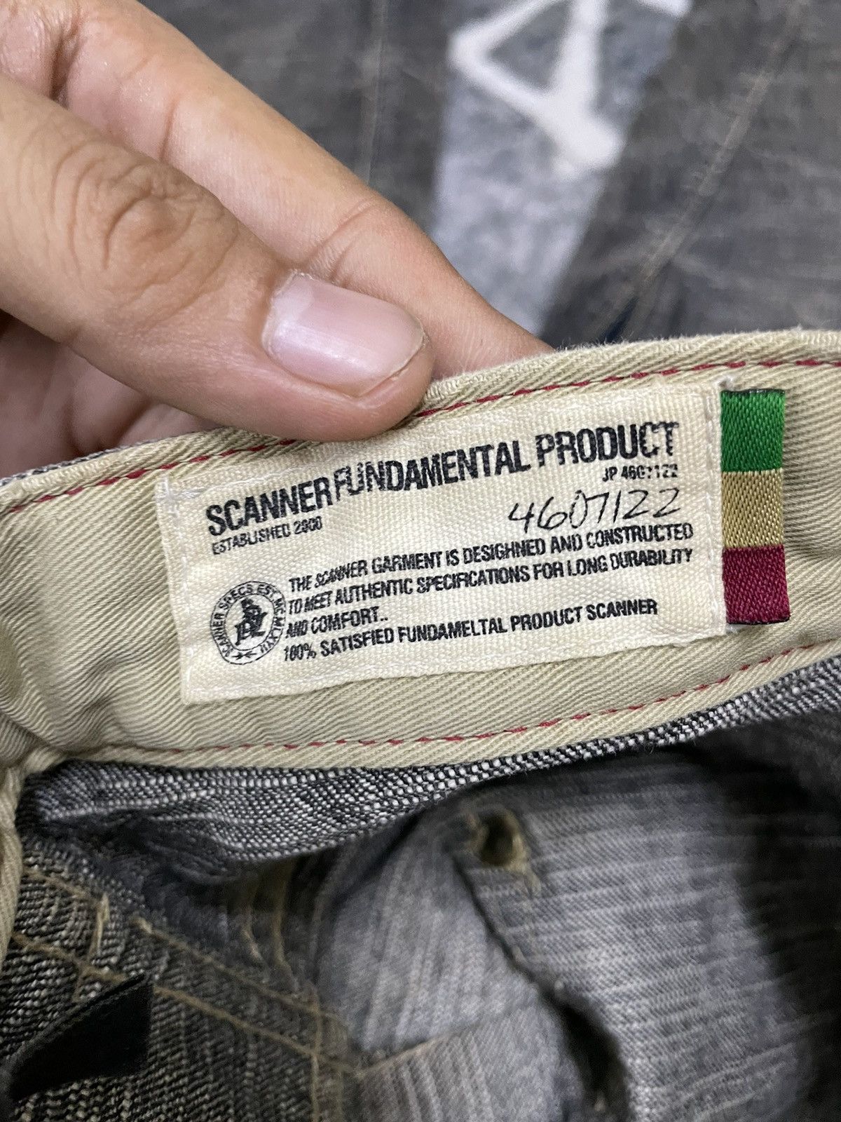 Japanese Brand × Vintage SCANNER FUNDAMETAL PRODUCT REBUILT KAPITAL DENIM Size US 34 / EU 50 - 10 Thumbnail
