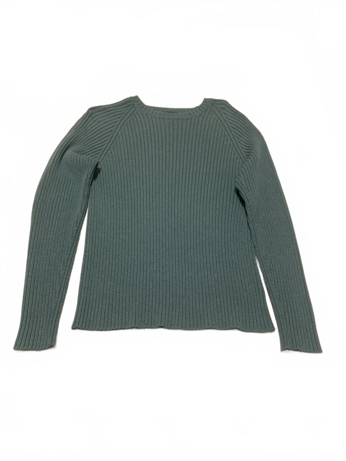 Lands' End VTG 90s Lands' End Sweater Men's M Green Ribbed Knit USA Size M / US 6-8 / IT 42-44 - 1 Thumbnail