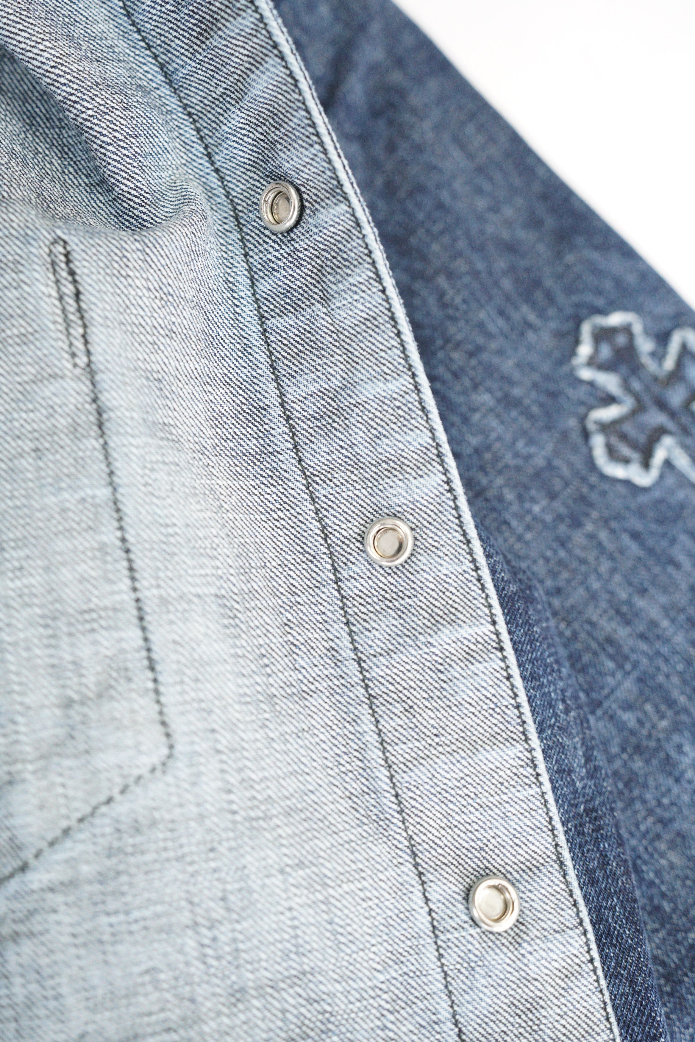 Chrome Hearts Chrome Hearts Denim Cross Shirt Size US L / EU 52-54 / 3 - 6 Thumbnail
