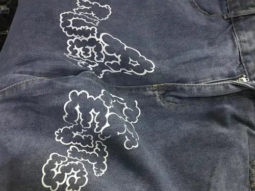 Jean Letter star print y2k jeans Size US 31 - 2 Thumbnail