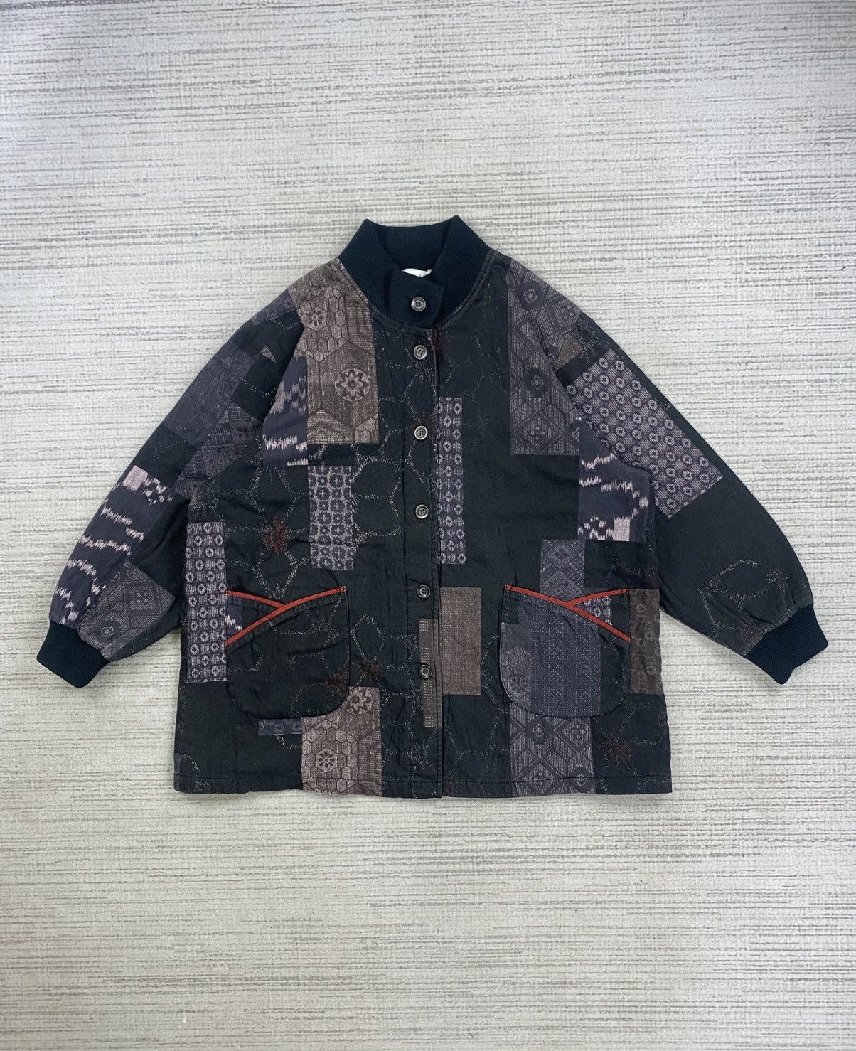 Vintage 🔥RARE Japanese Fashion Patchwork Traditional Jacket Size US L / EU 52-54 / 3 - 1 Thumbnail